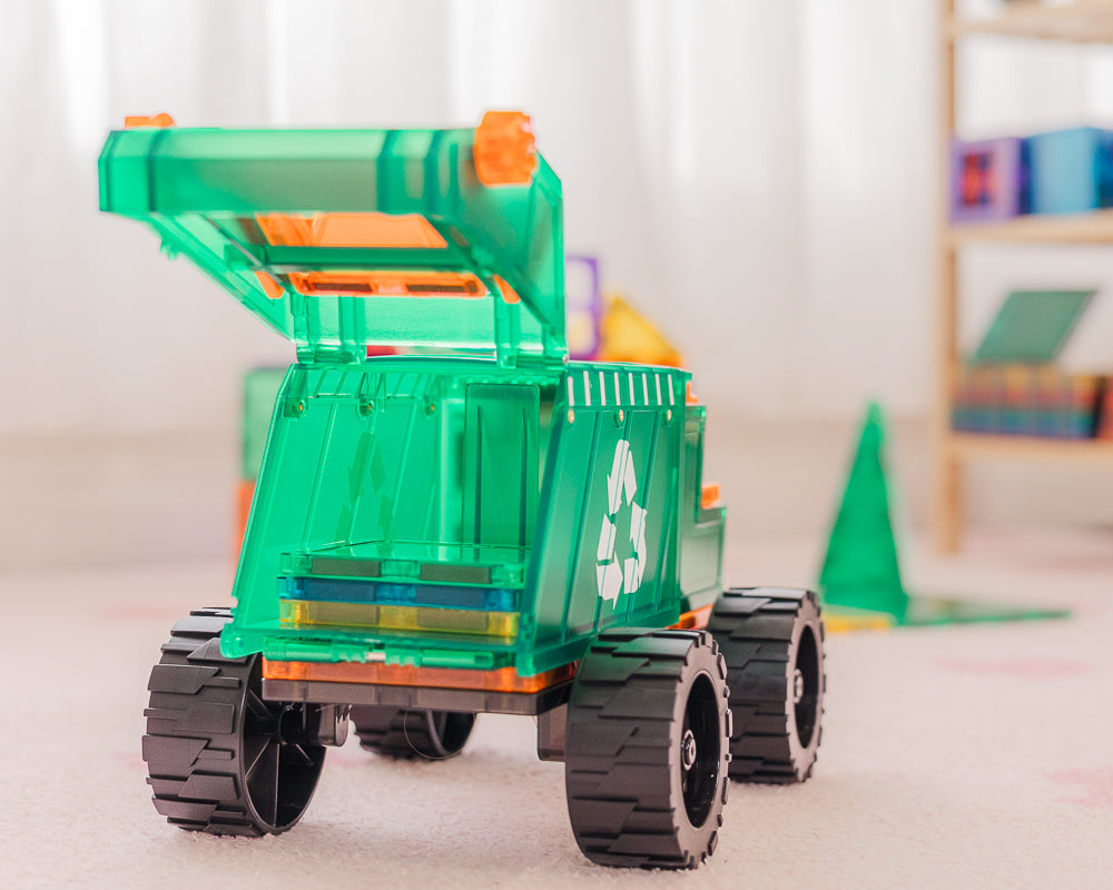 TileTek magnetische mega vuilniswagen 14 stuks