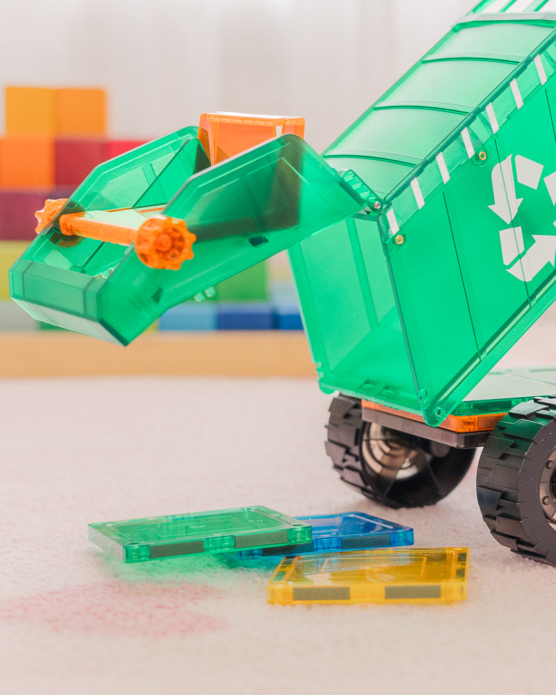 TileTek magnetische mega vuilniswagen 14 stuks