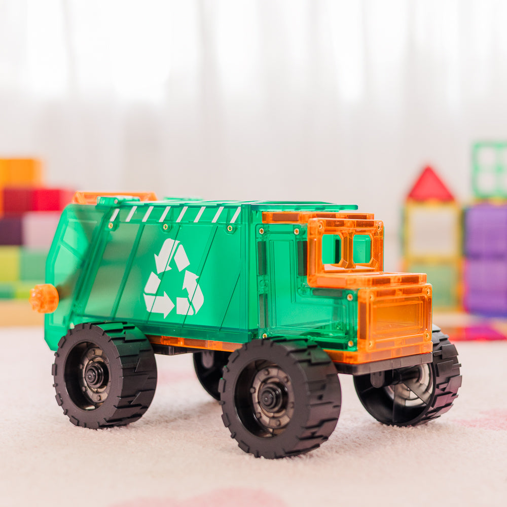 TileTek magnetische mega vuilniswagen 14 stuks
