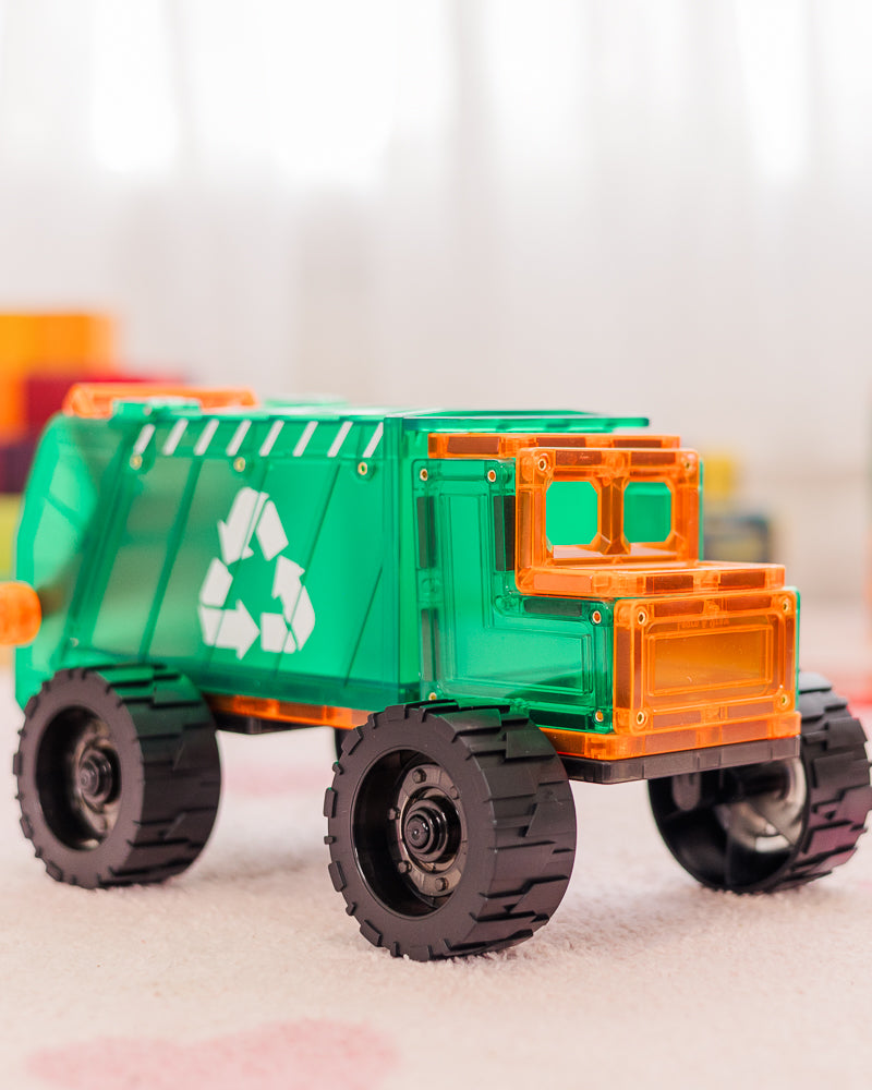 TileTek magnetische mega vuilniswagen 14 stuks
