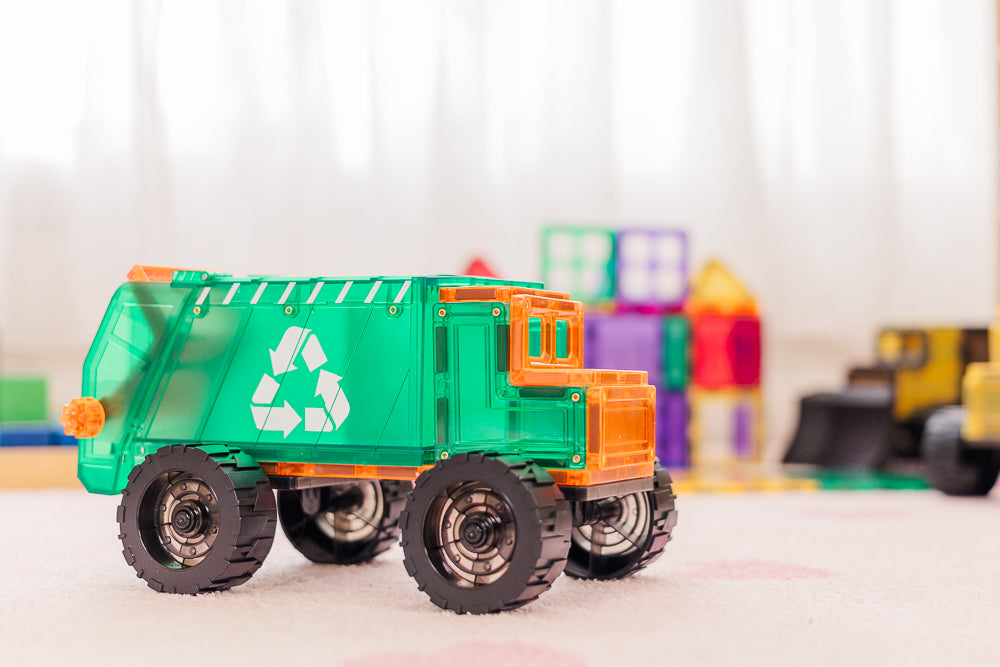TileTek magnetische mega vuilniswagen 14 stuks