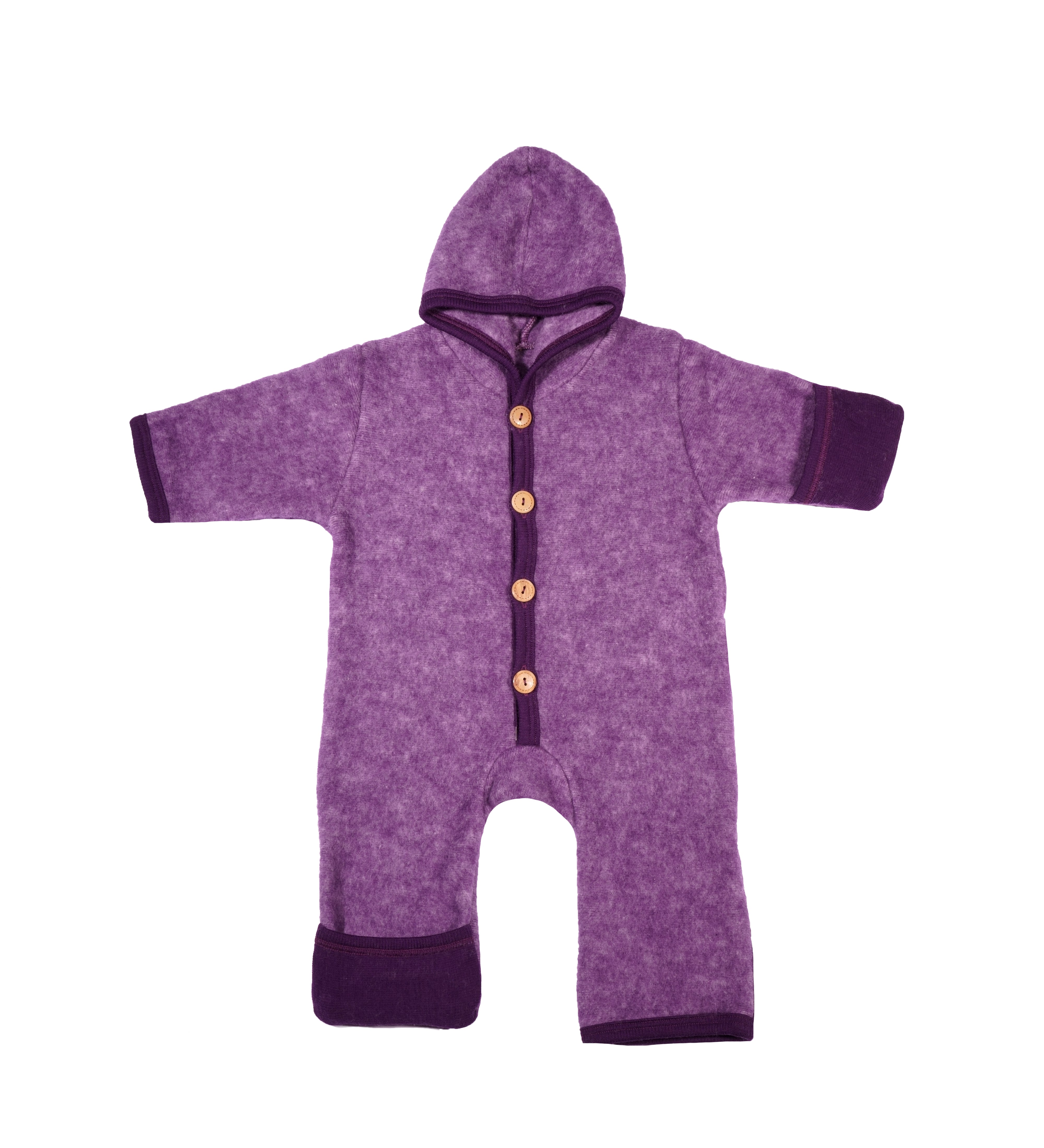 Cosilana Baby Overall Wolfleece Pruim Gemêleerd