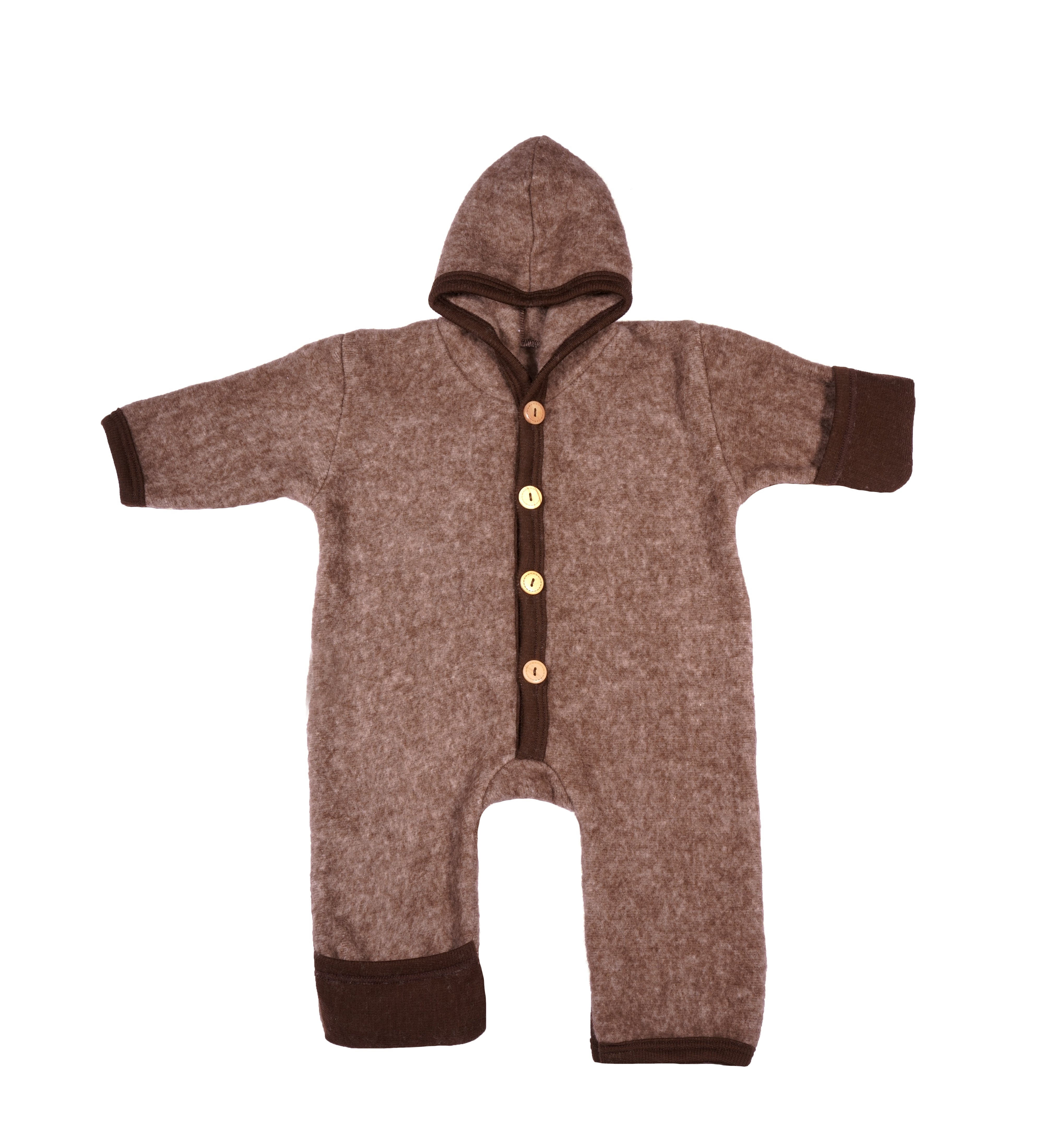 Cosilana Baby Overall Wolfleece Bruin Gemêleerd