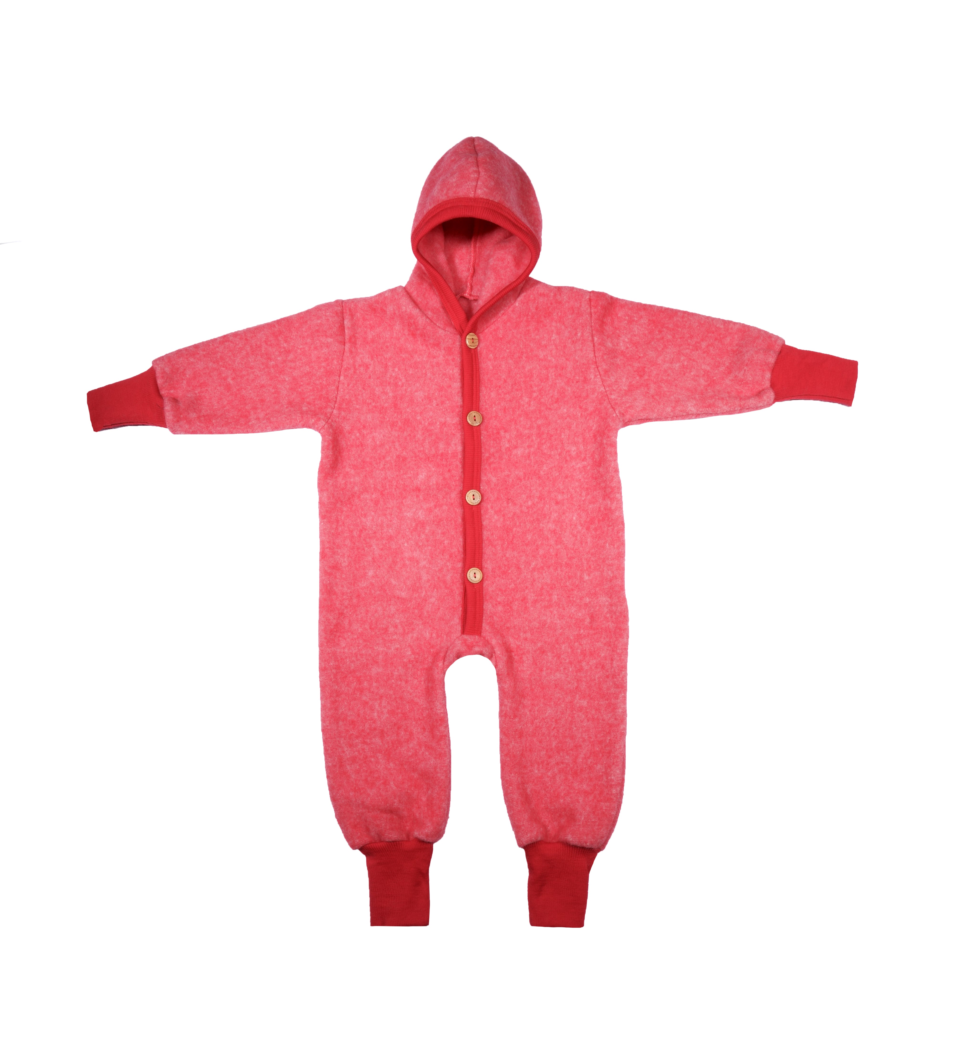 Cosilana Baby Overall Wolfleece Rood Gemêleerd