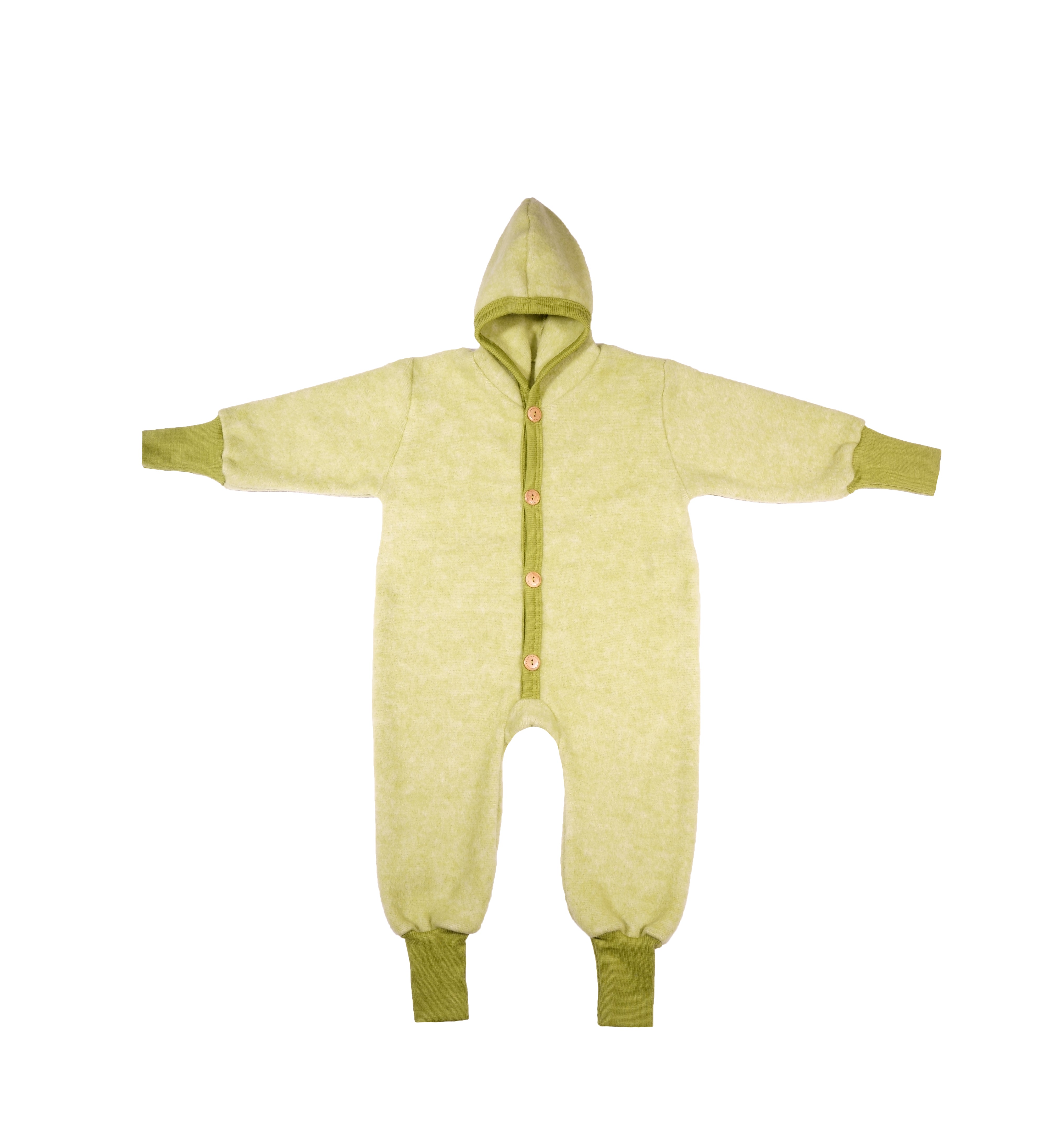 Cosilana Baby Overall Wolfleece Lichtgroen Gemêleerd