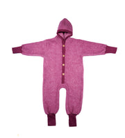 Cosilana Baby Overall Wolfleece Wijnrood Gemêleerd
