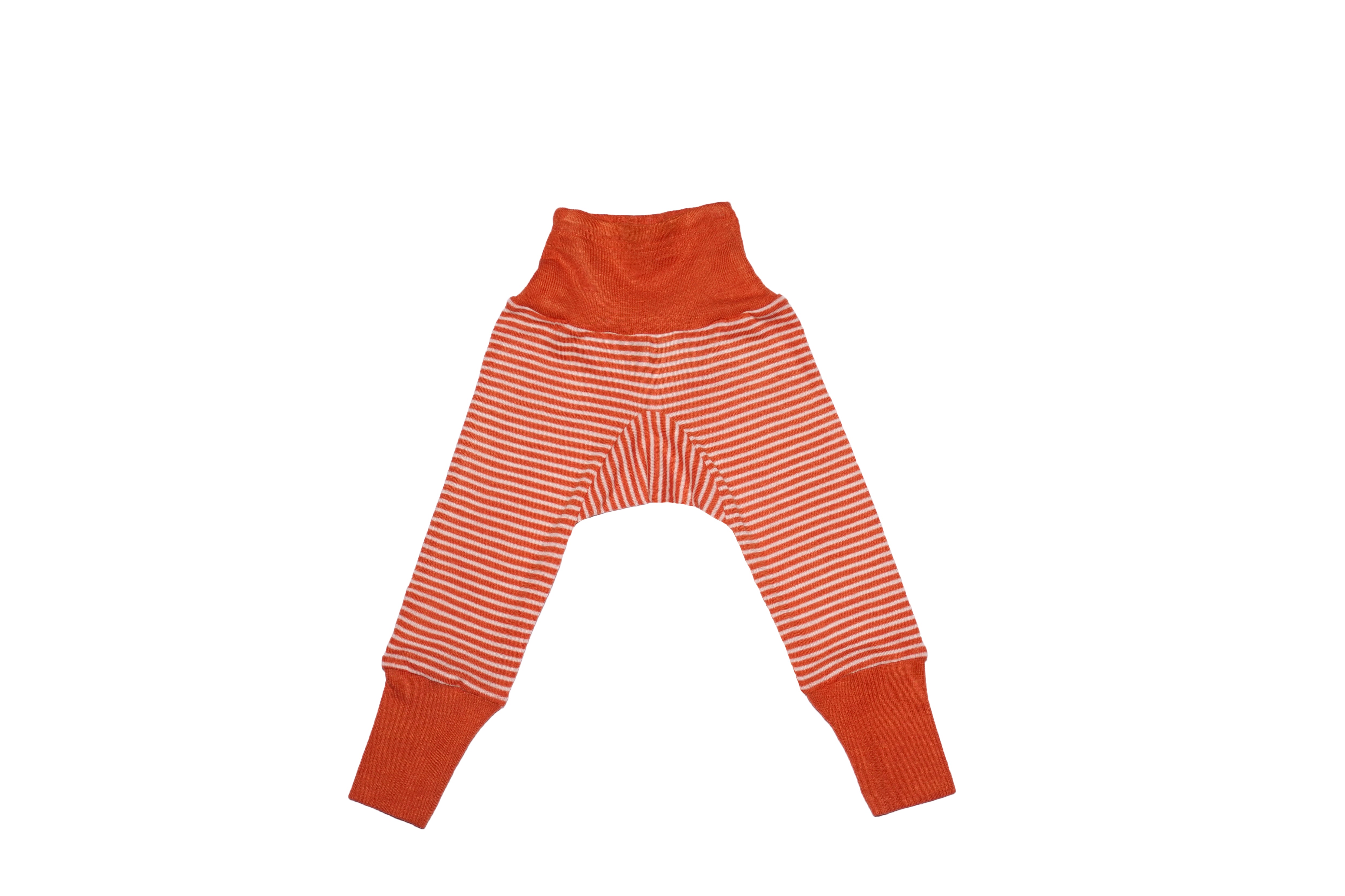 Cosilana Babybroek Wol/Zijde Saffraan Gestreept
