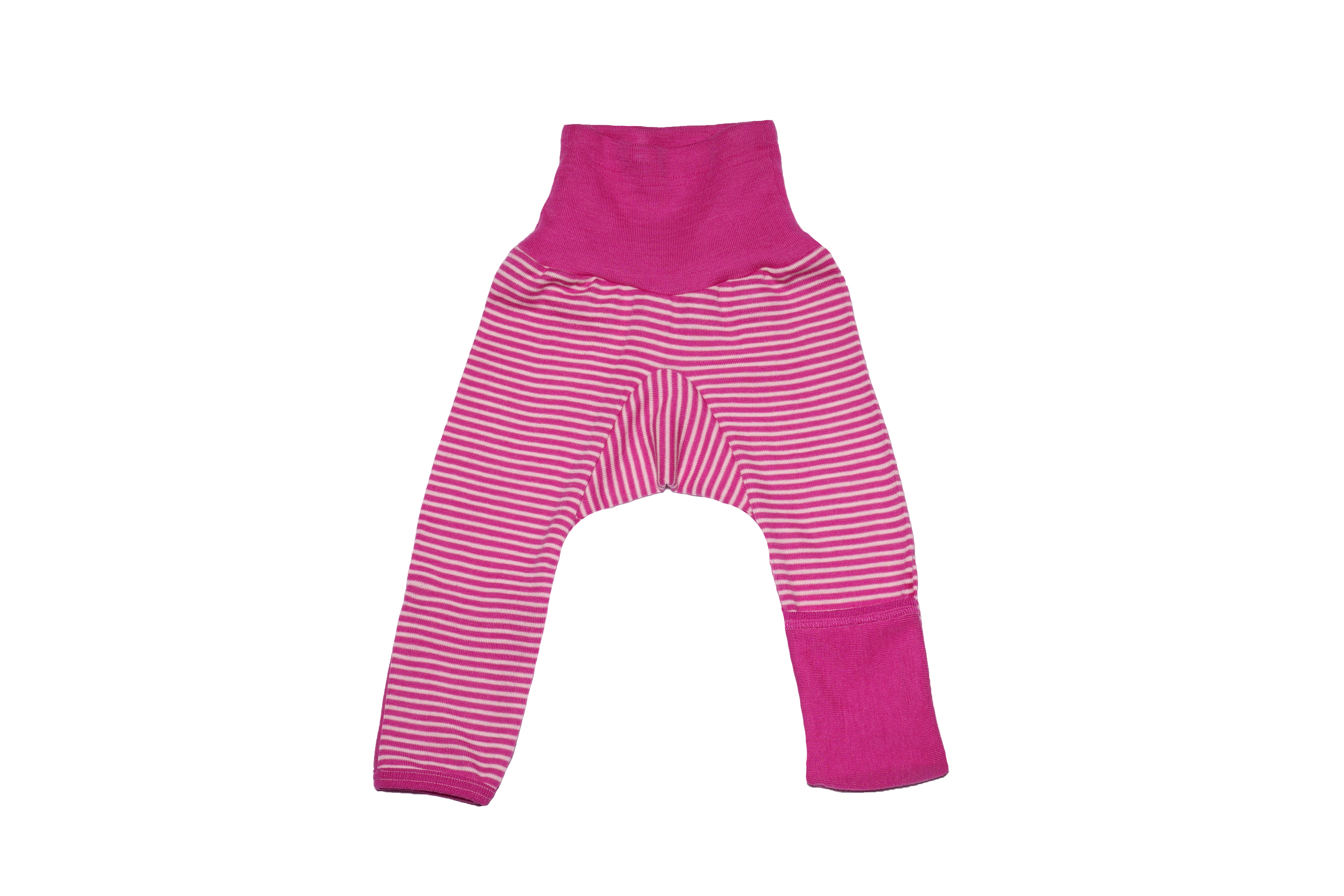 Cosilana Babybroek Wol/Zijde Roze Gestreept