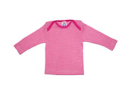 Cosilana Hemdje Wol/Zijde Roze Gestreept