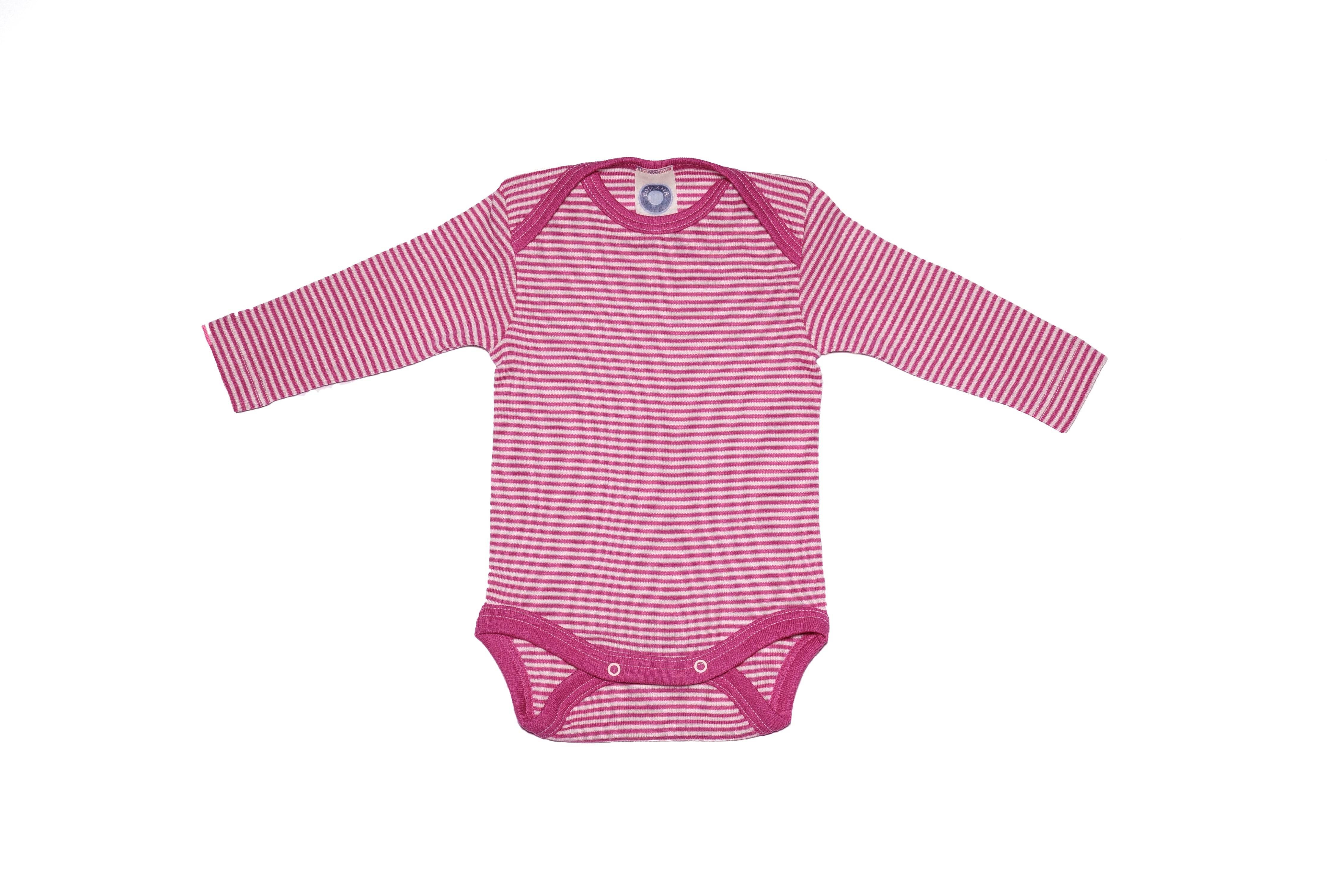 Cosilana Romper Wol/Zijde Roze Gestreept