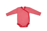 Cosilana Wikkelromper Wol/Zijde Rood Gestreept