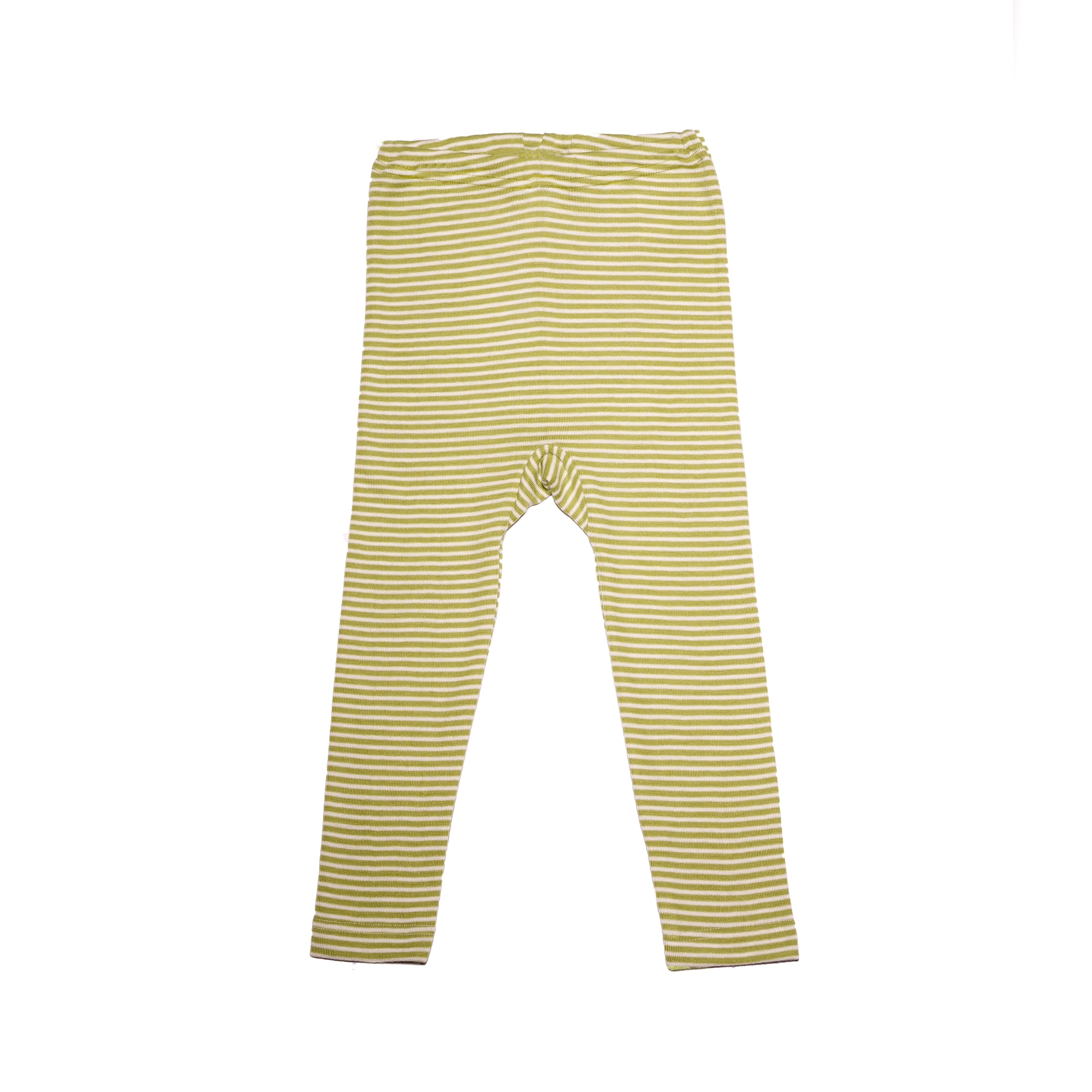 Cosilana Kinderlegging Wol/Zijde Groen Gestreept