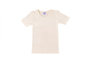 Cosilana Kinder-Unterhemd 1/4 Arm wol/zijde naturel
