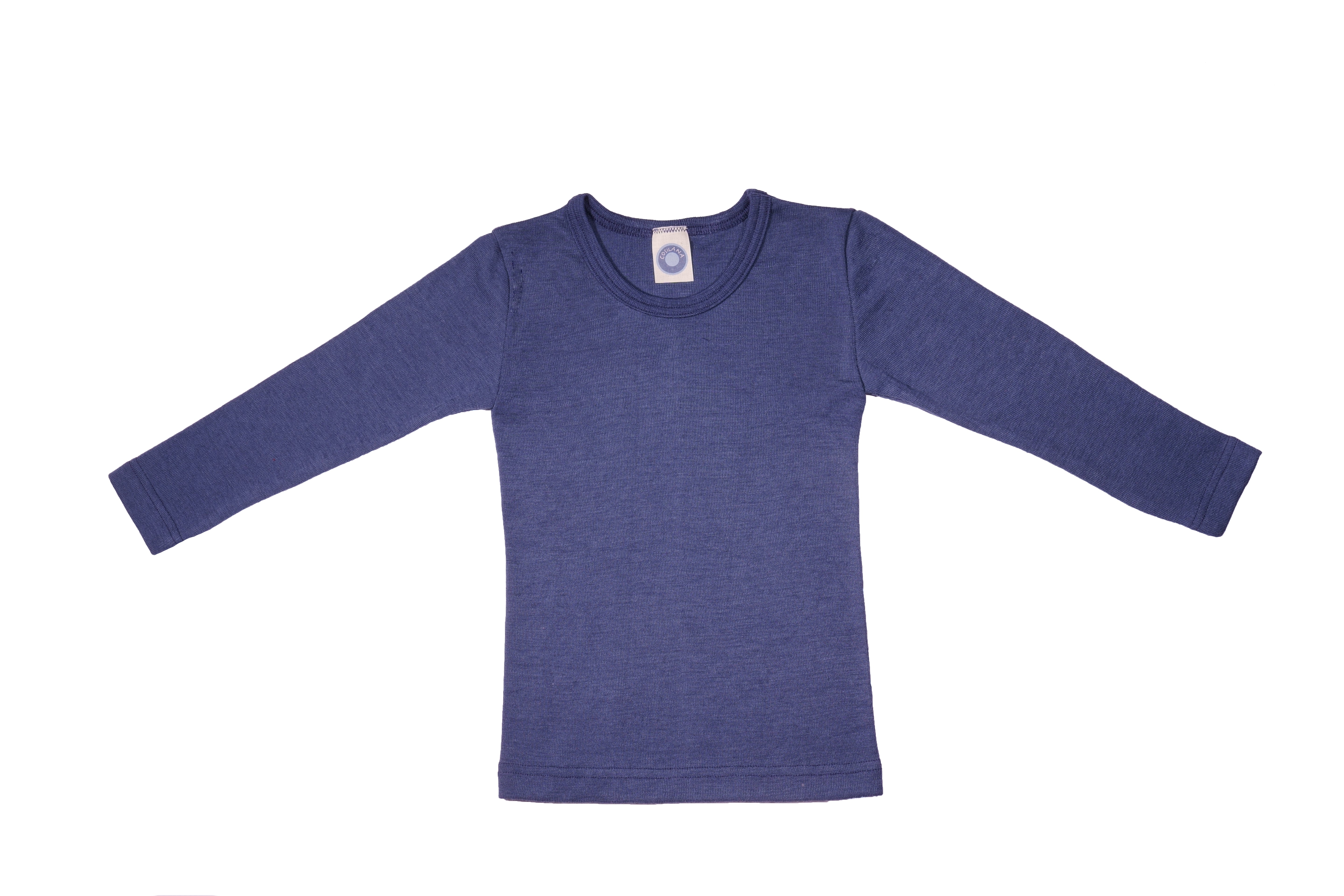 Cosilana Kinderhemd Lange Mouw Wol/Zijde Marineblauw