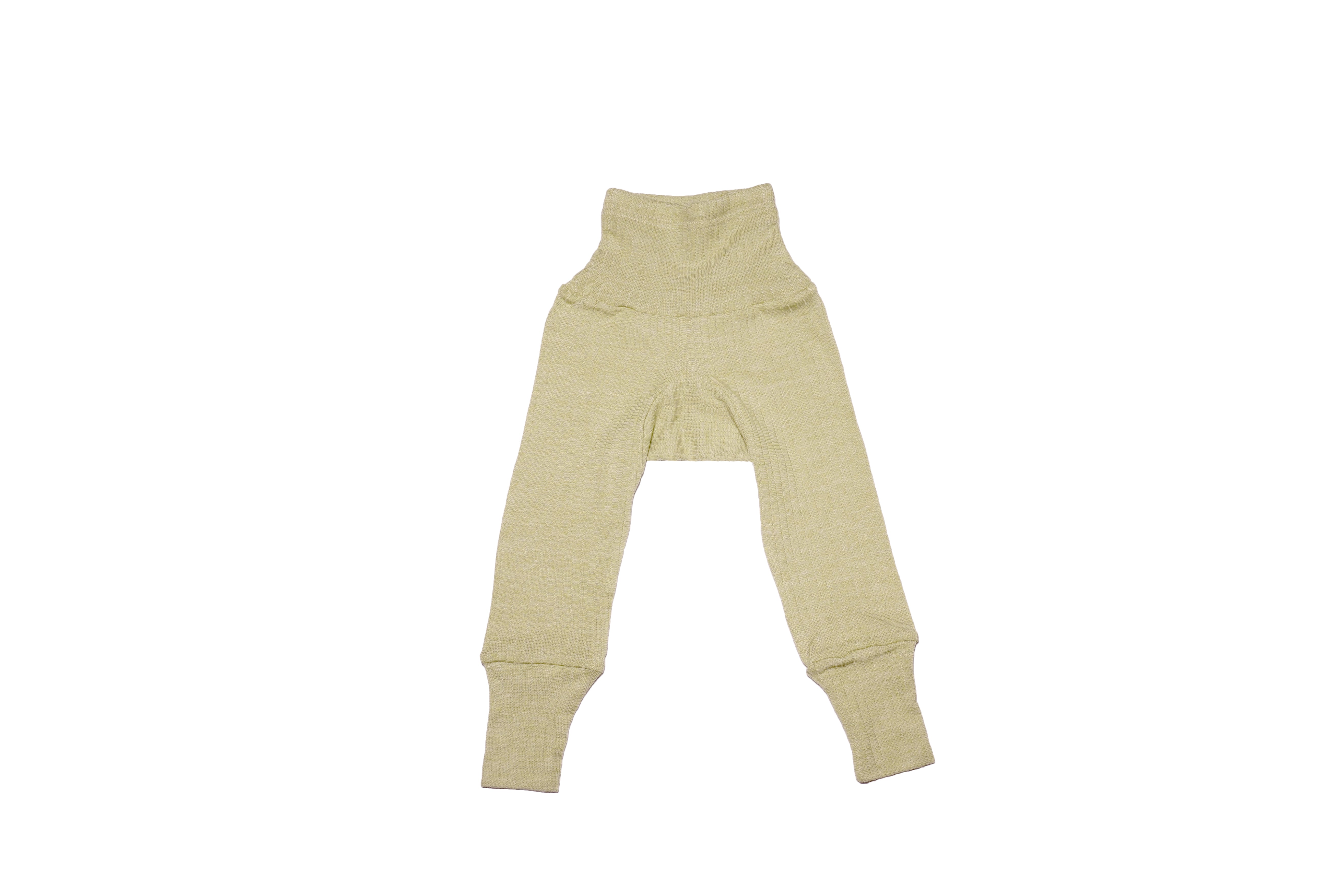 Cosilana Babybroek Wol/Zijde/Katoen Groen Gemêleerd