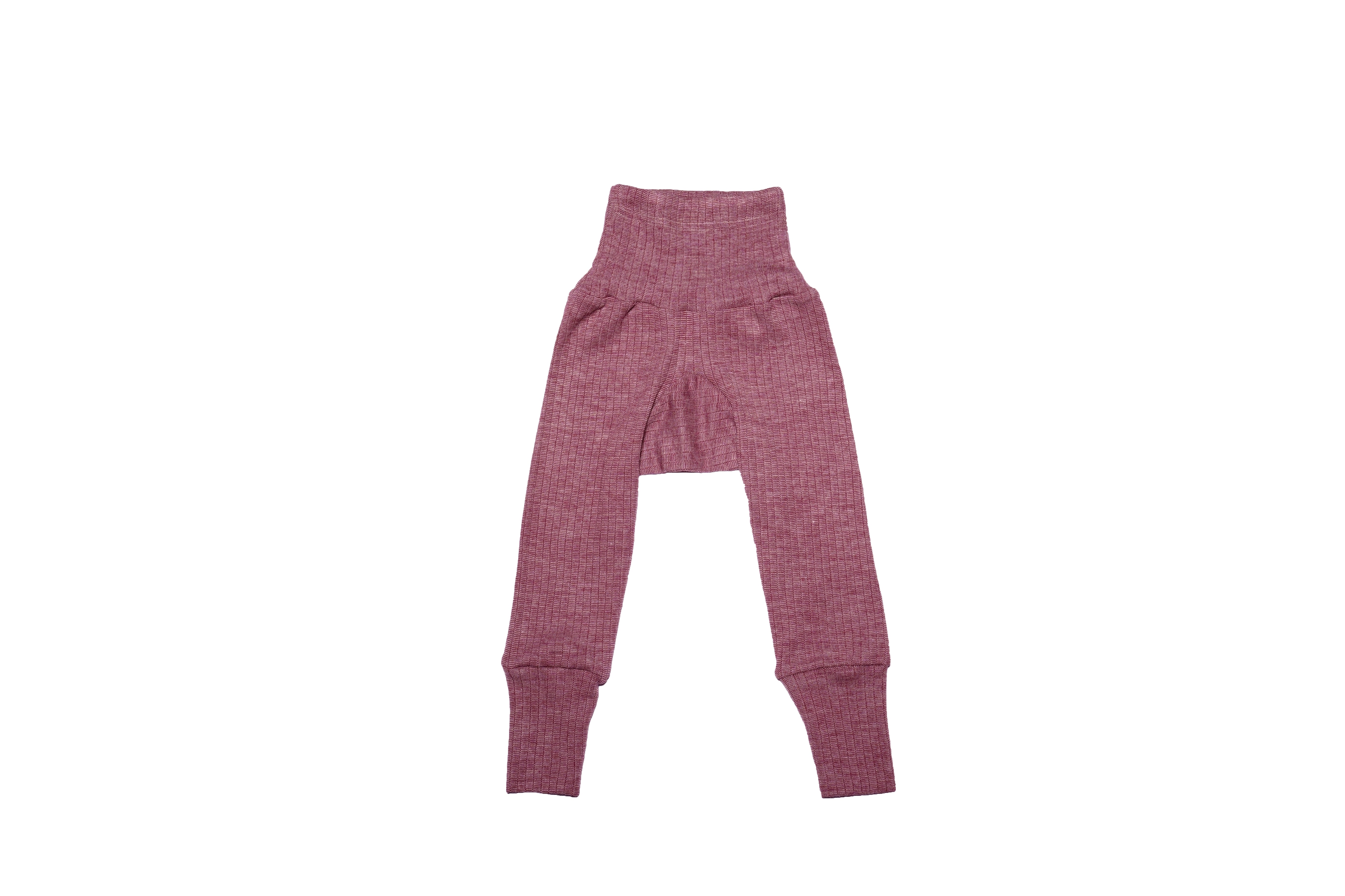 Cosilana Babybroek Wol/Zijde/Katoen Wijnrood Gemêleerd