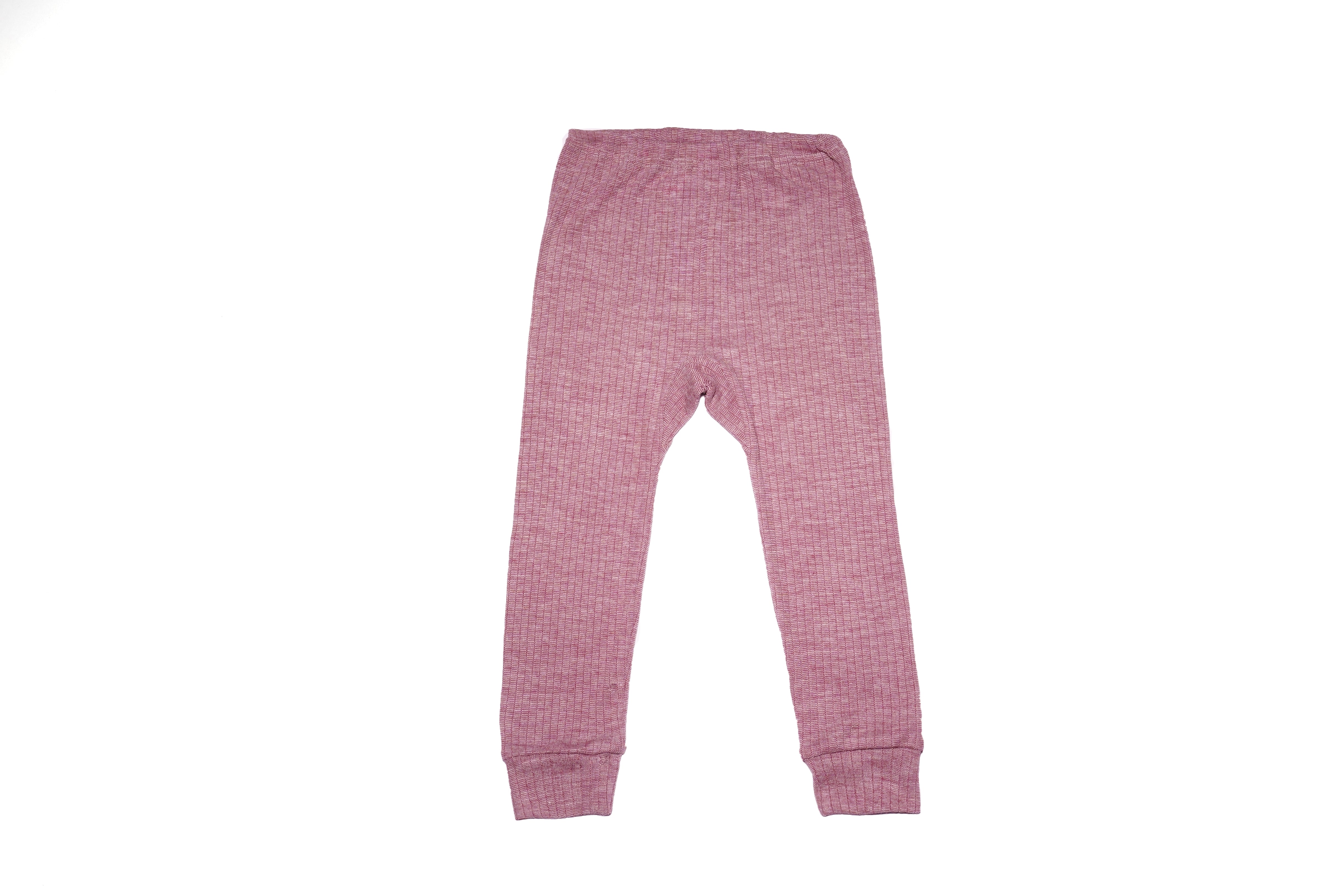 Cosilana Babybroek Wol/Zijde/Katoen Wijnrood Gemêleerd