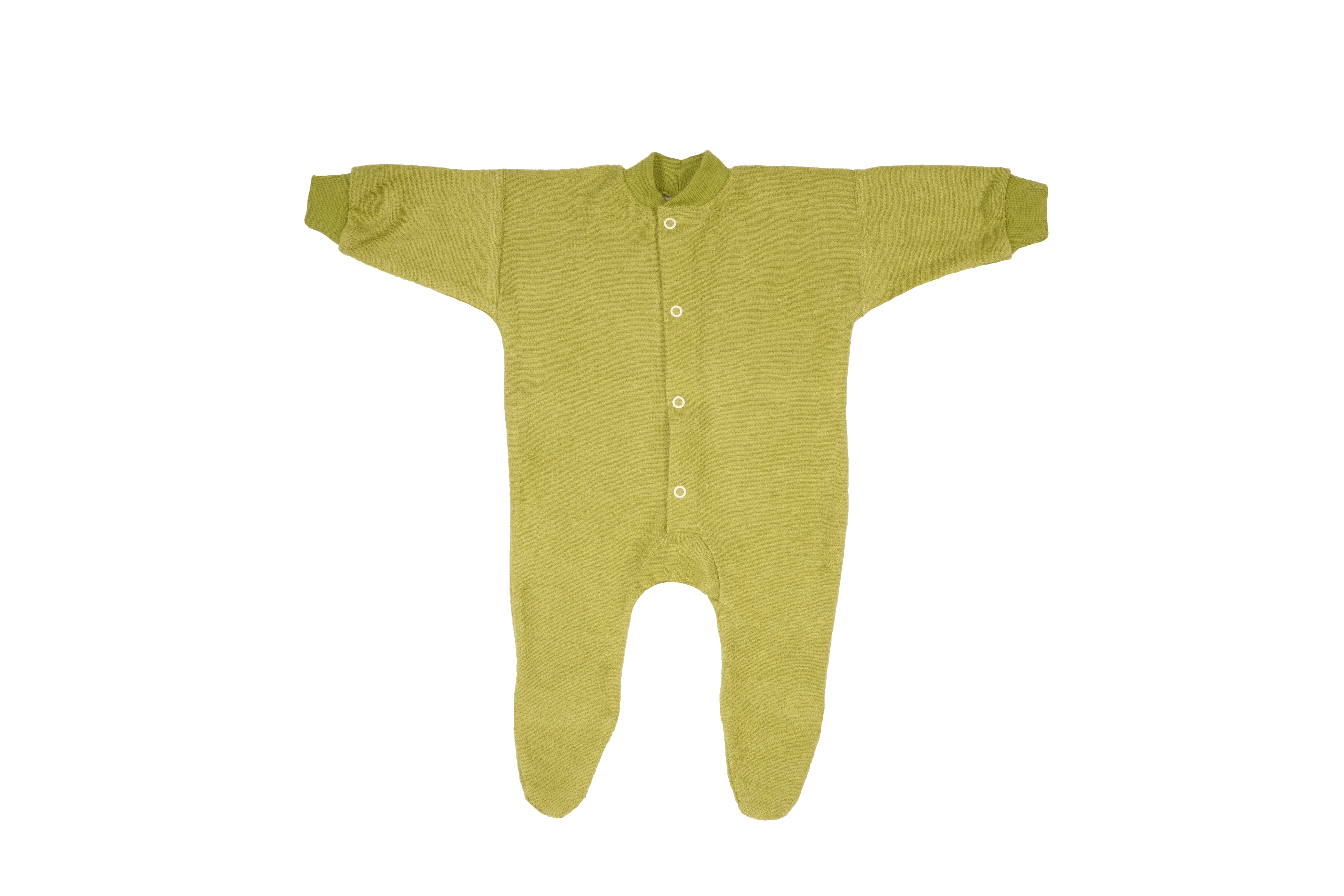 Cosilana Baby Pyjama Wol Groen Gemêleerd