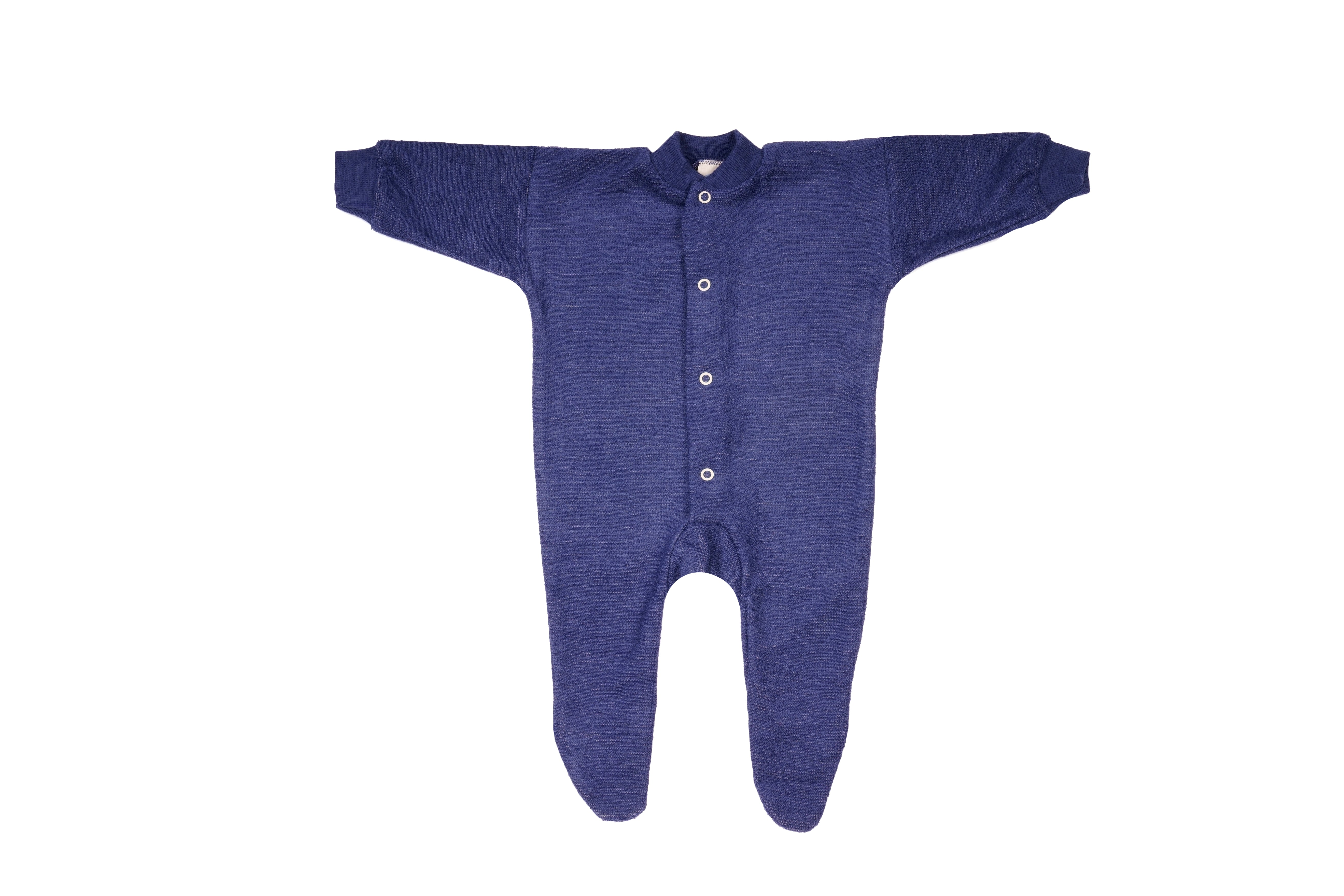 Cosilana Baby Overall Wol Marineblauw Gemêleerd