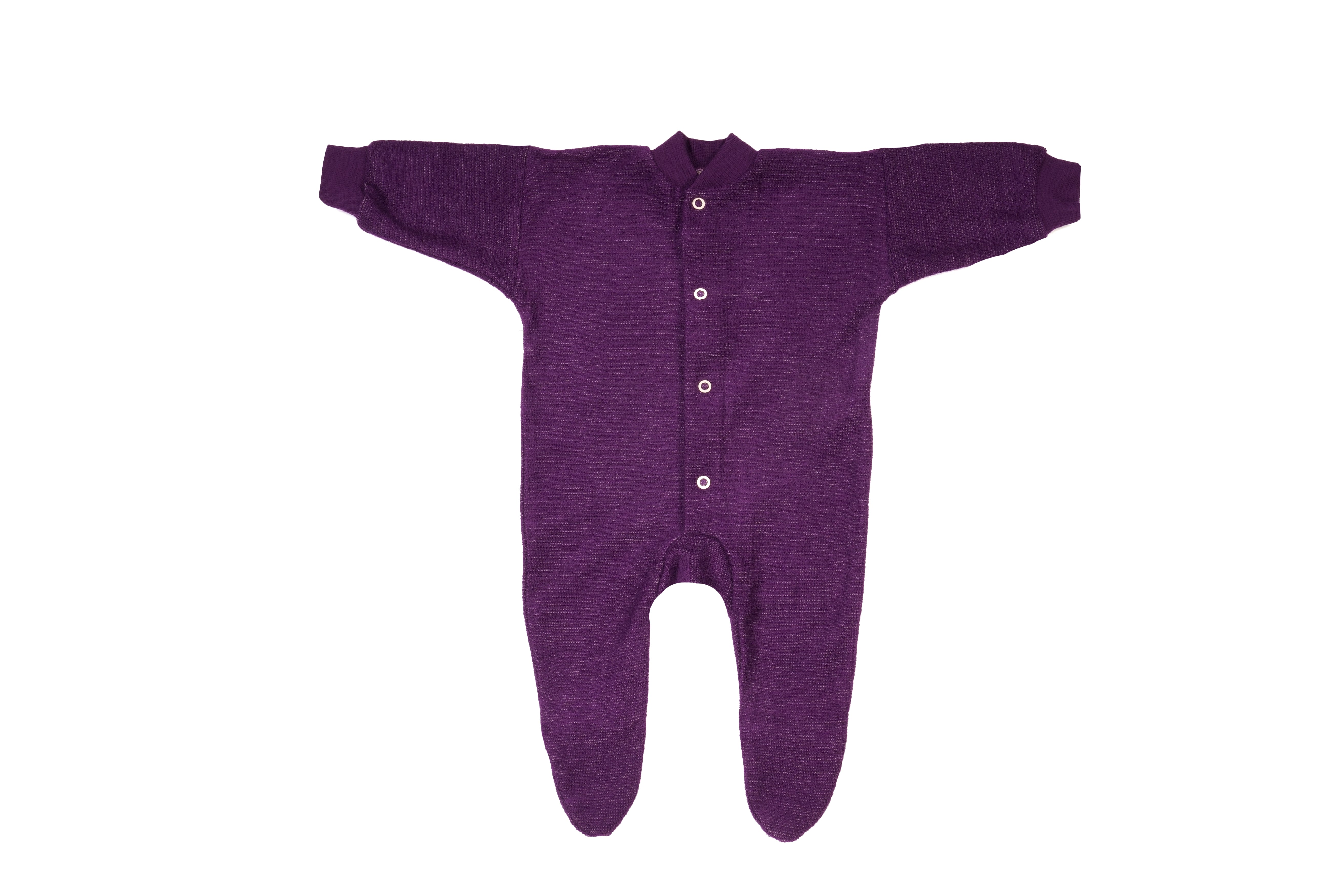 Cosilana Baby Pyjama Wol Pruim Gemêleerd