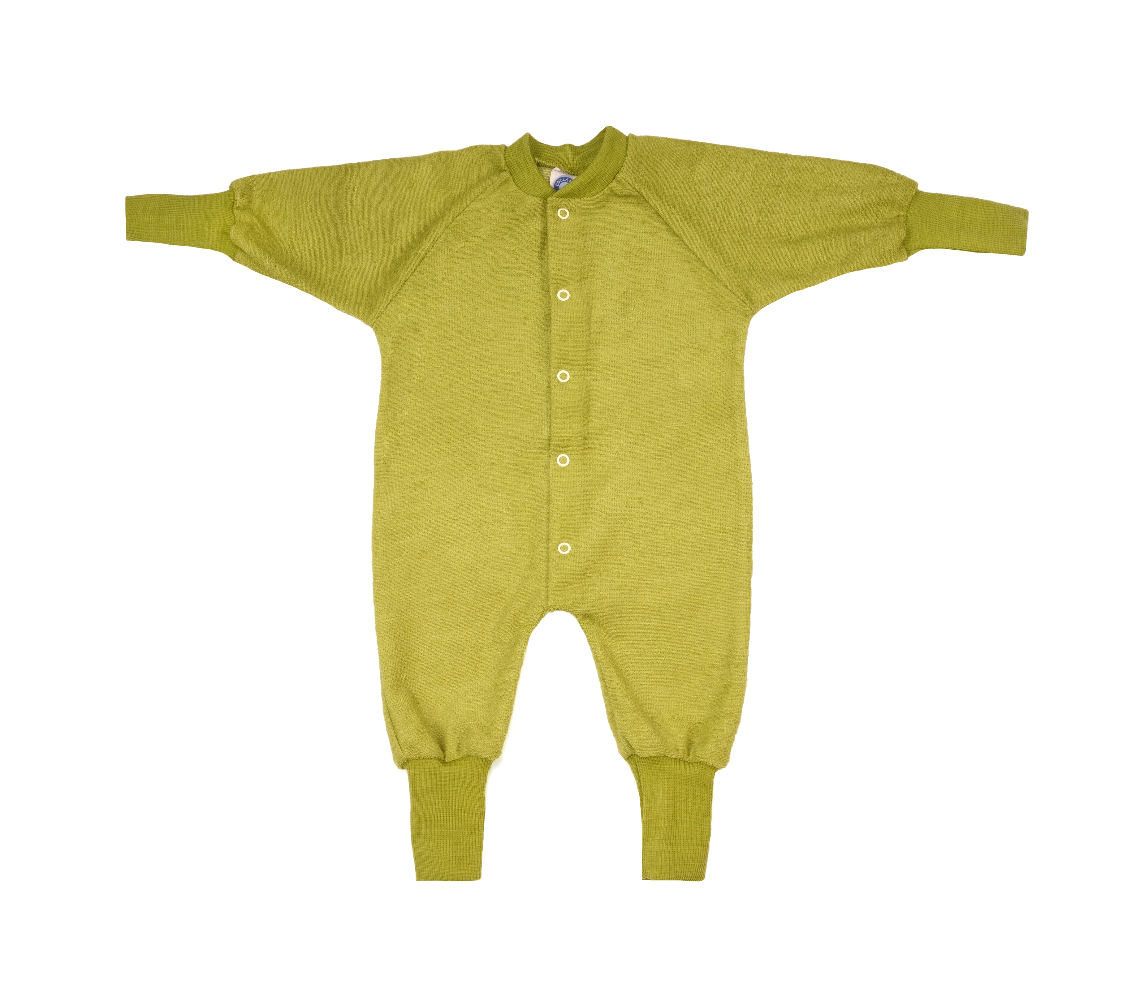 Cosilana Baby Overall zonder Voetjes Wol Groen Gemêleerd