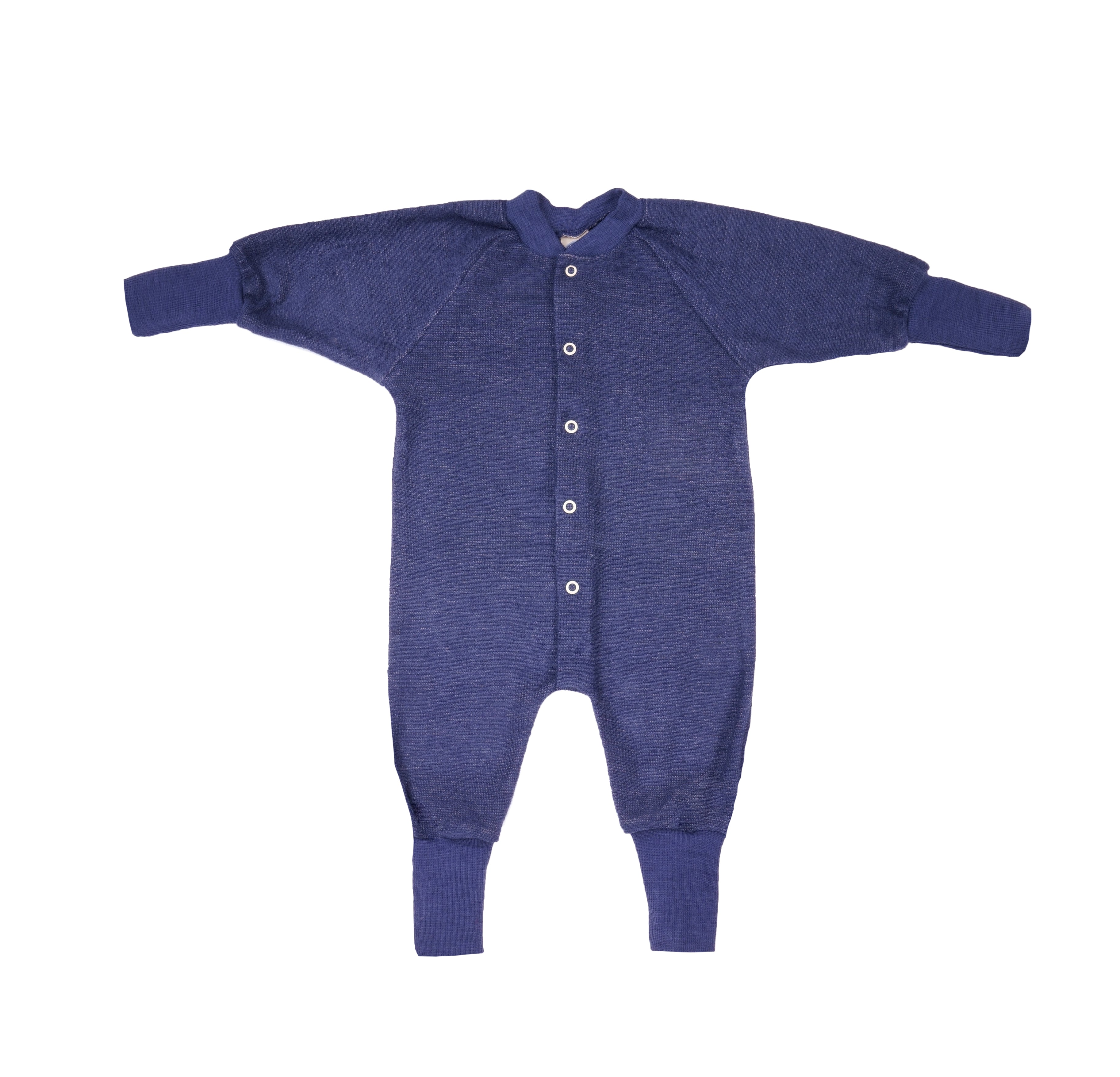 Cosilana Baby Overall zonder Voetjes Wol Marineblauw Gemêleerd