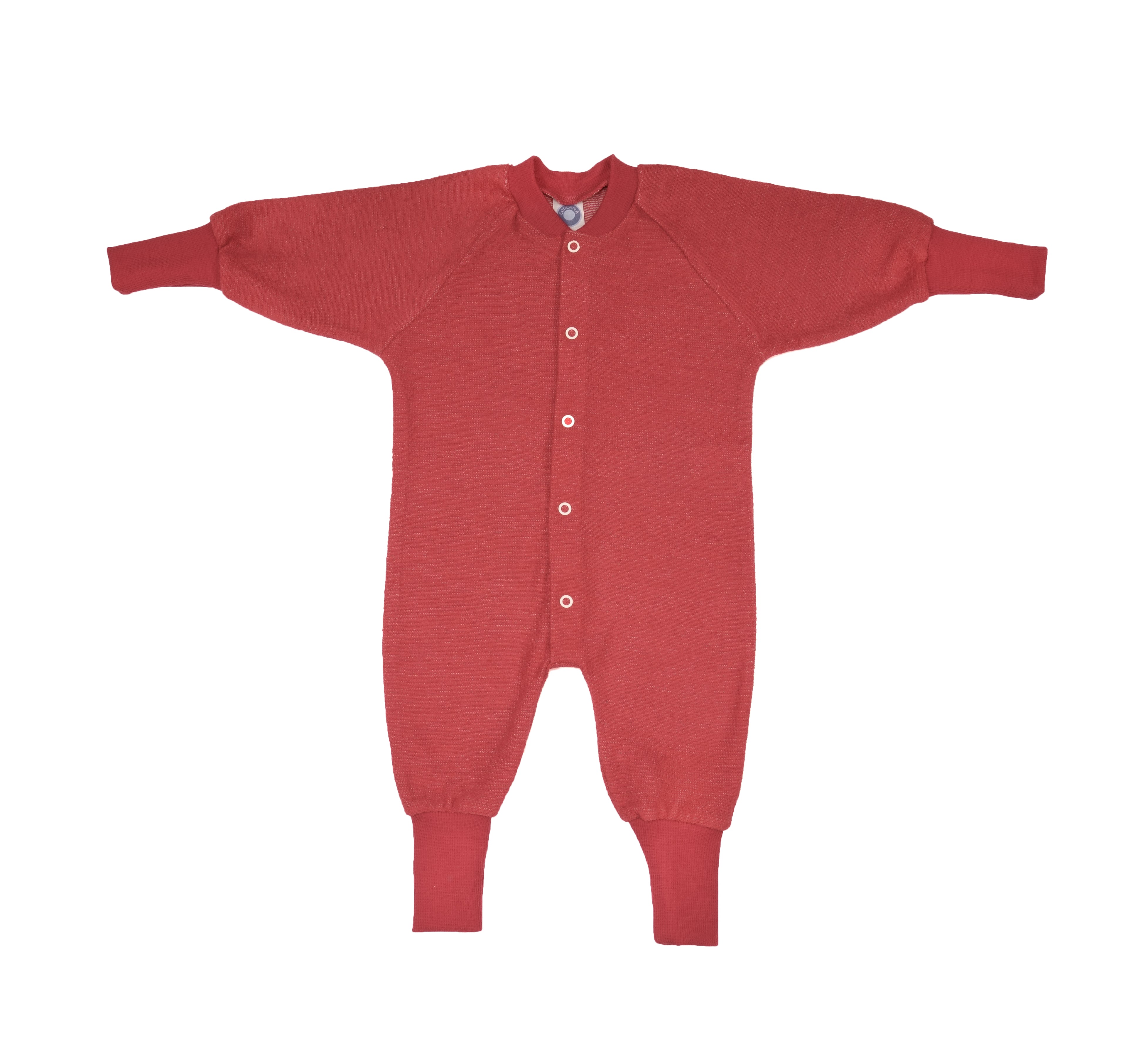 Cosilana Baby Overall zonder Voetjes Wol Rood Gemêleerd