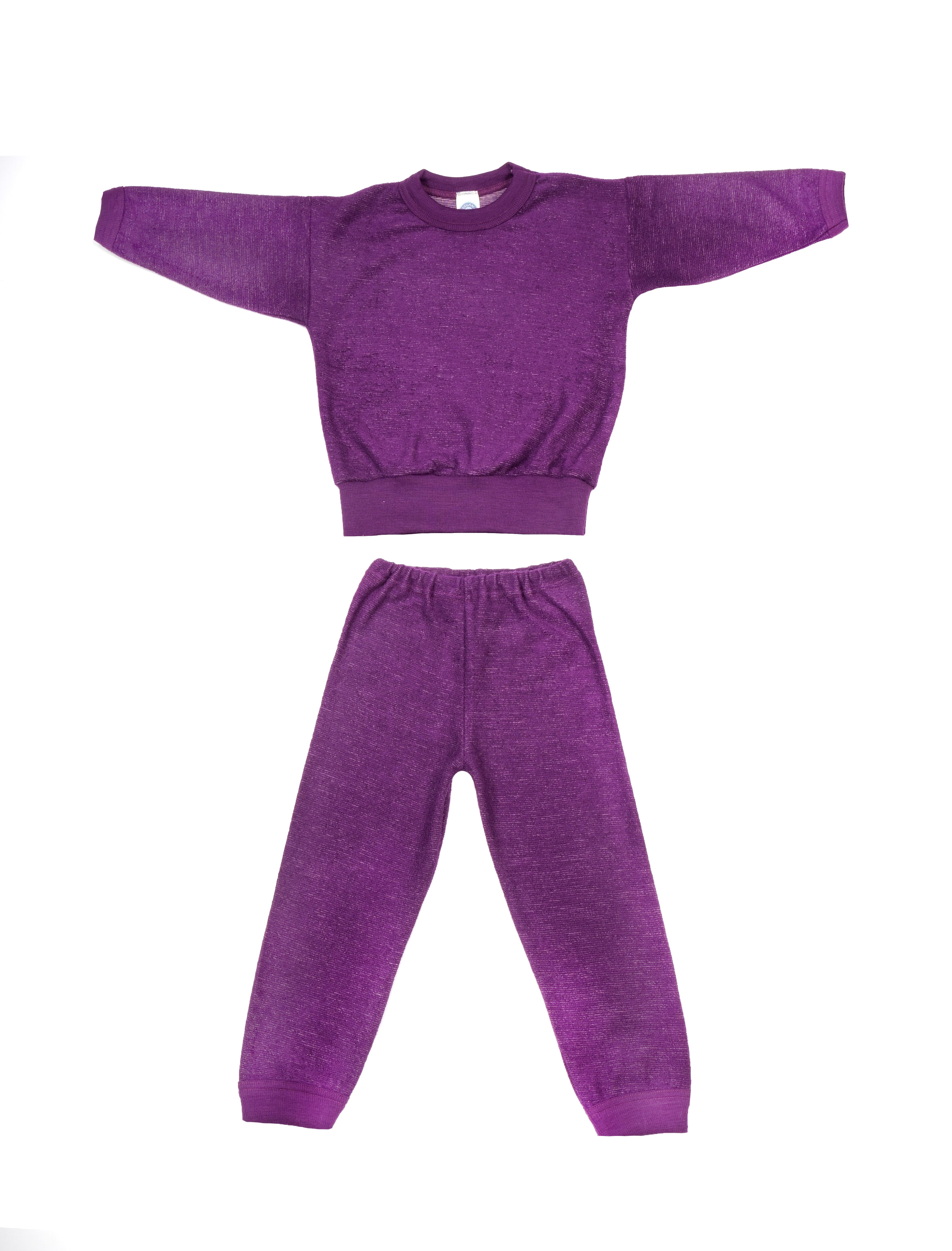 Cosilana Pyjama Wol Pruim Gemêleerd