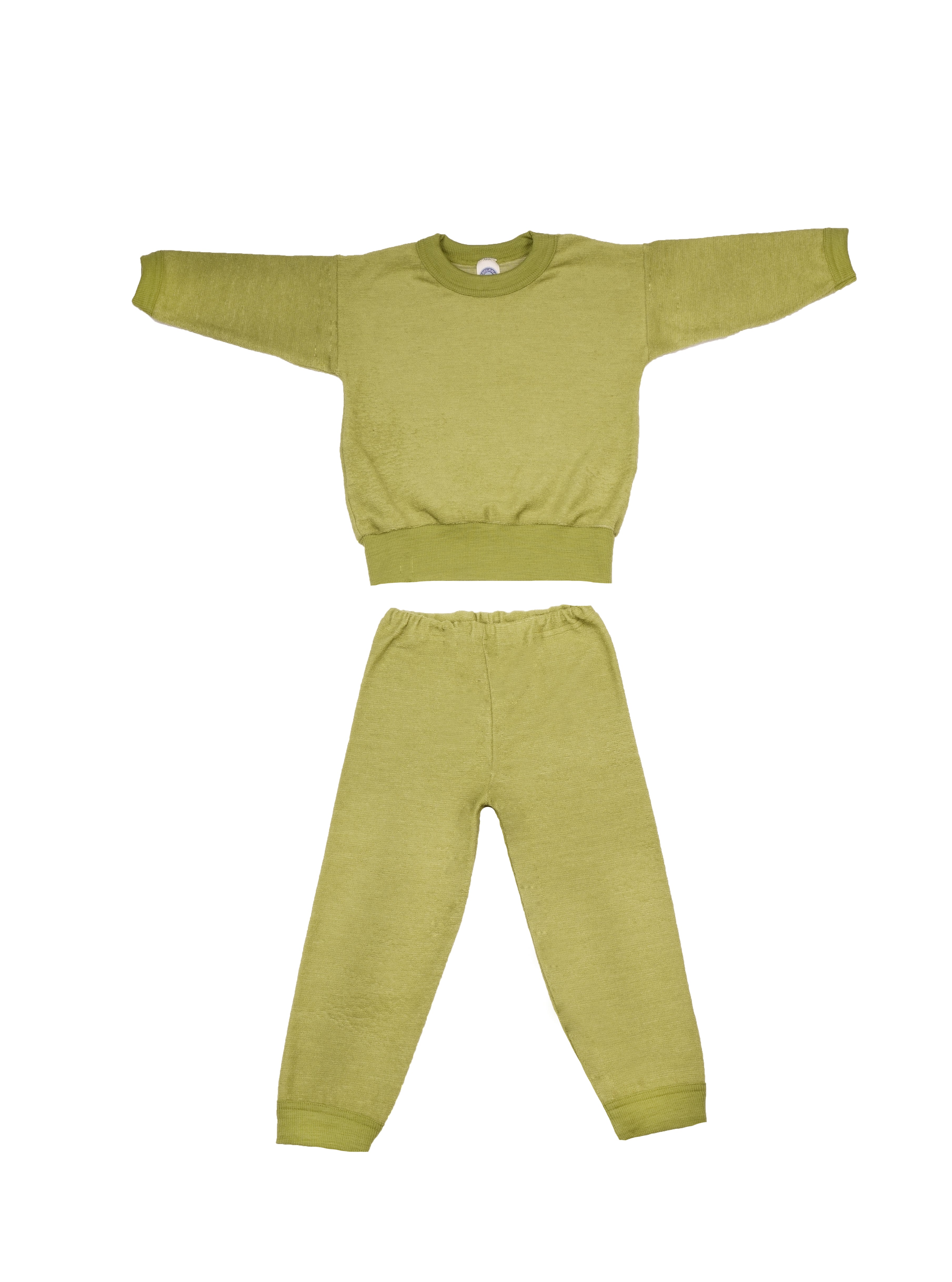 Cosilana Pyjama Wol Groen Gemêleerd