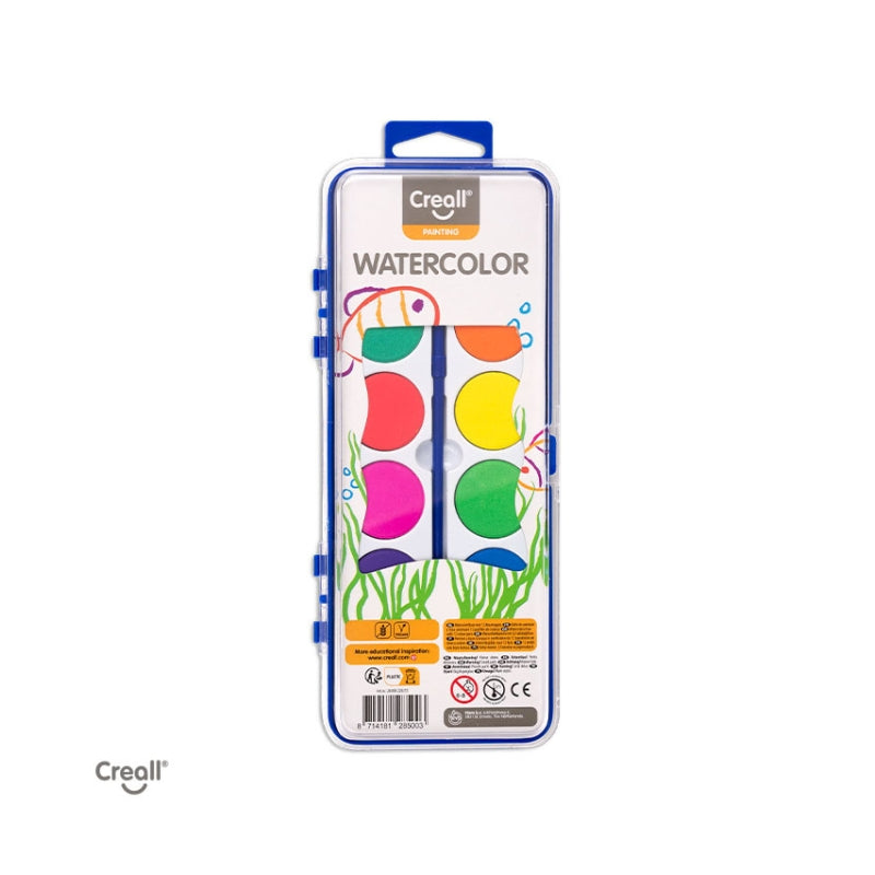 Creall – Waterverfdoos - 12 kleuren