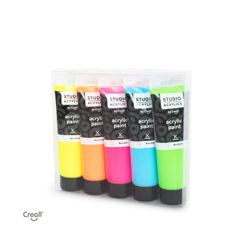Creall - Acrylverf fluor (5x120 ml)
