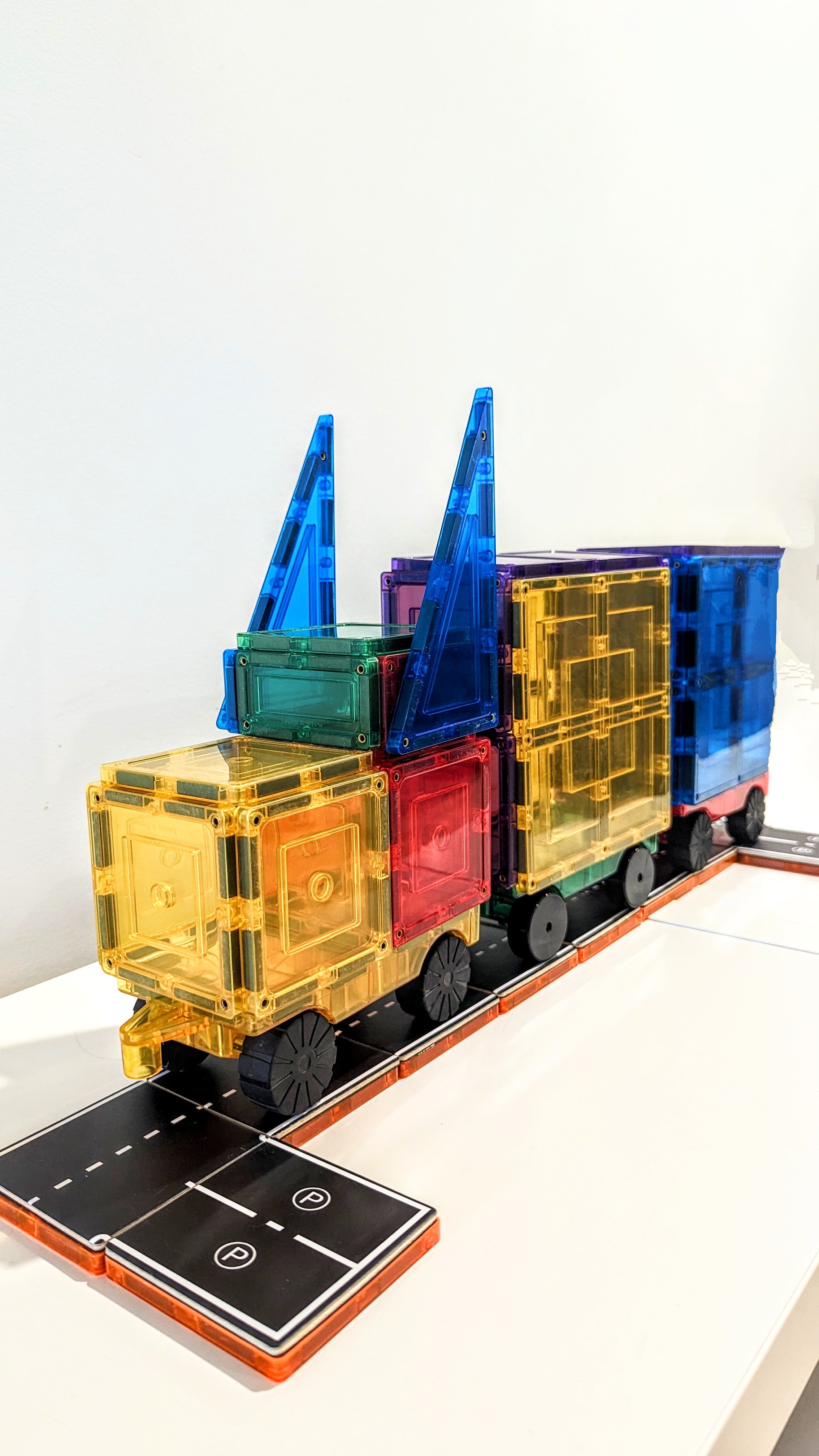 Learn And Grow - Magnetisch constructiespeelgoed Car Pack - 28 stuks