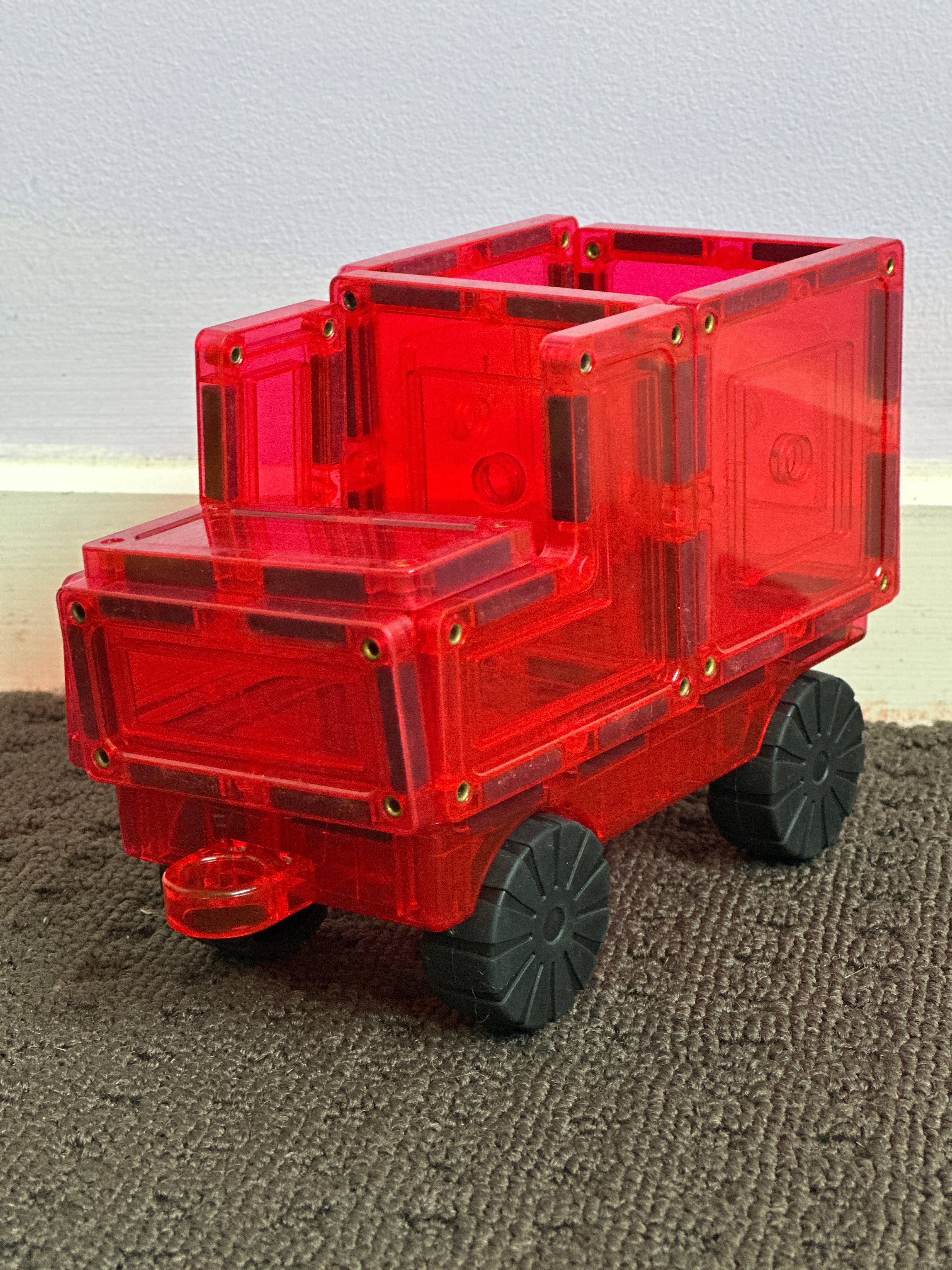 Learn And Grow - Magnetisch constructiespeelgoed Car Pack - 2 stuks