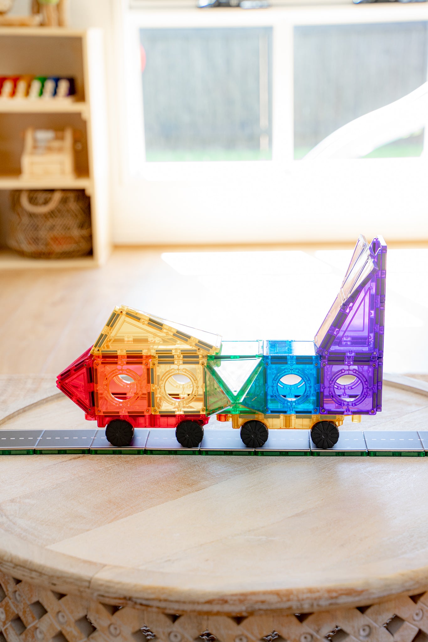 Learn And Grow - Magnetisch constructiespeelgoed Car Pack - 2 stuks