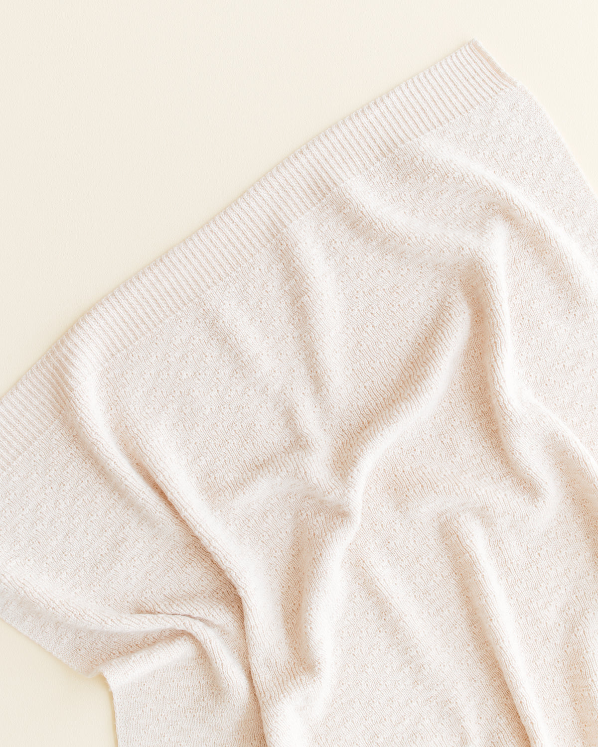 Hvid Wollen babydeken Dora Cream