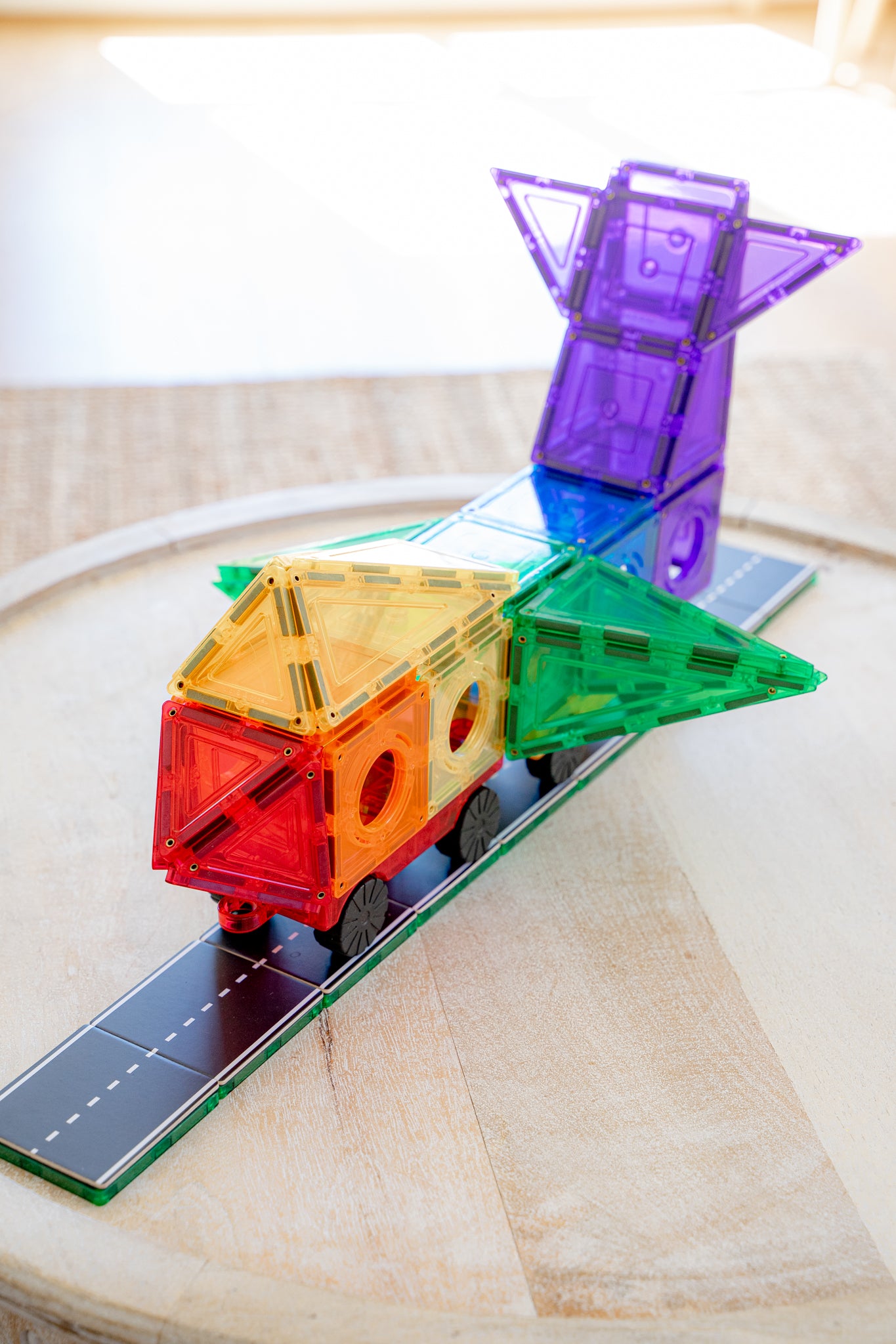 Learn And Grow - Magnetisch constructiespeelgoed Car Pack - 2 stuks