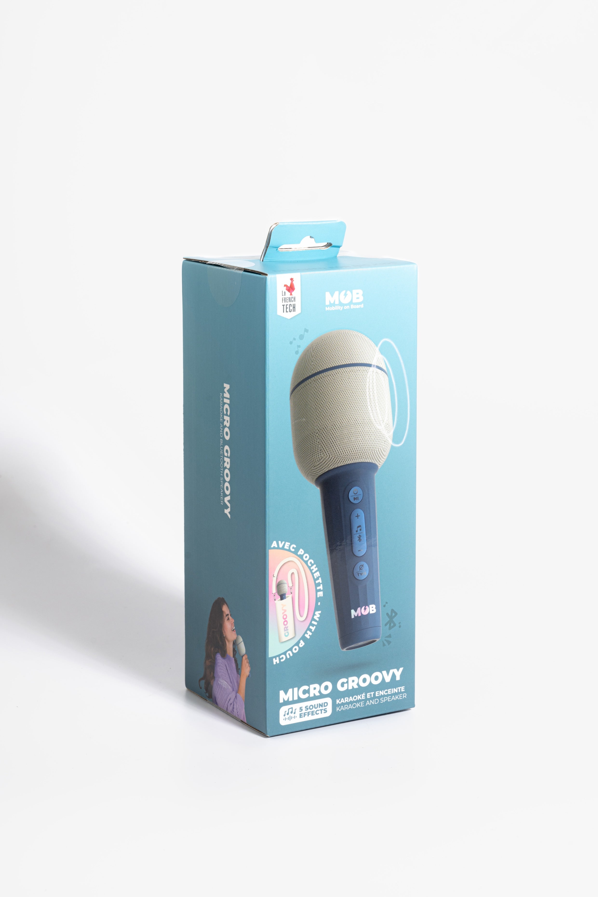 MOB - Micro Groovy bluetooth speaker - Nachtblauw