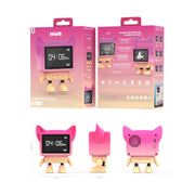 MOB - Dancing Clock wekker & speaker - Roze