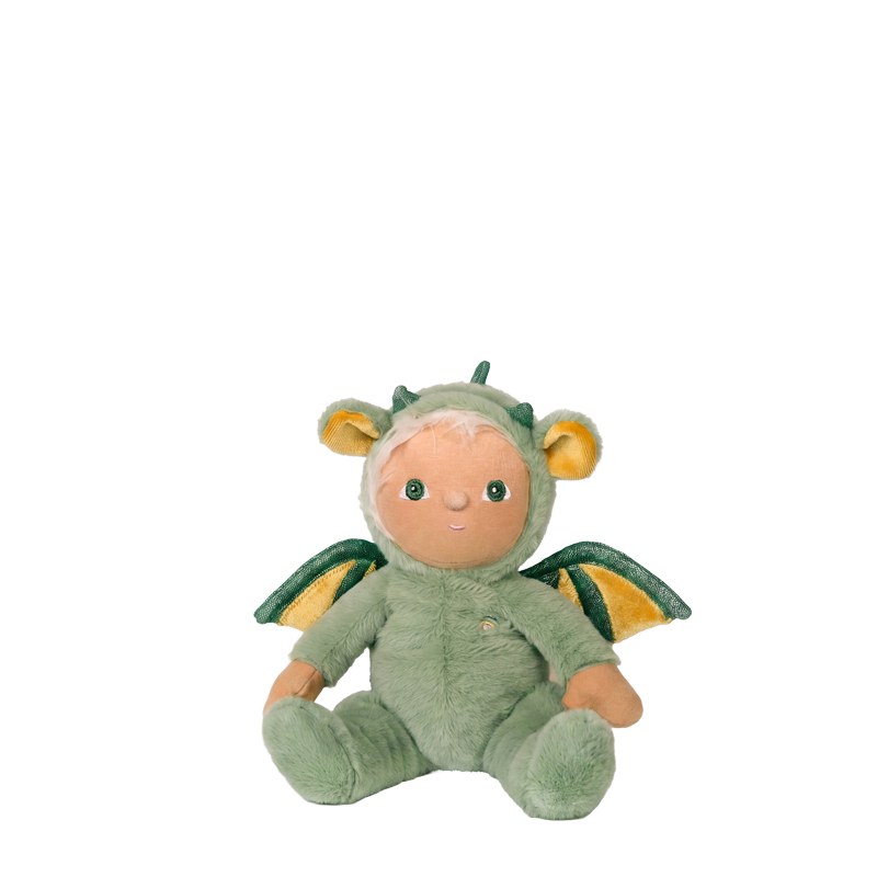 Dinkum Dolls - Dinky Dinkum Dax Dragon knuffel - green