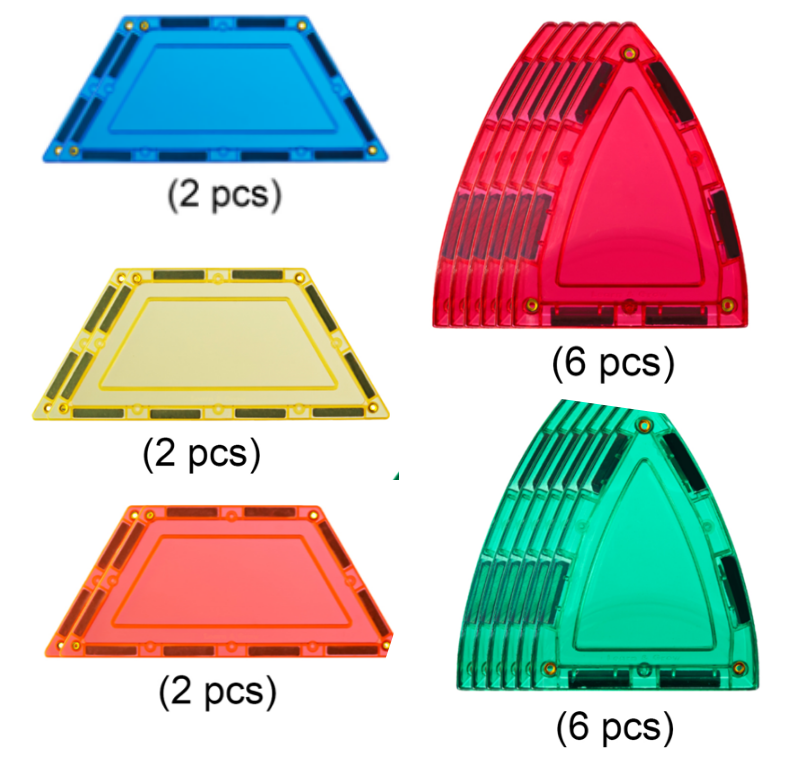 Learn And Grow - Magnetisch constructiespeelgoed Dome Pack - 18 stuks