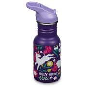 Klean Kanteen - Kid Kanteen drinkfles met flipsportdop - Leaping Unicorns