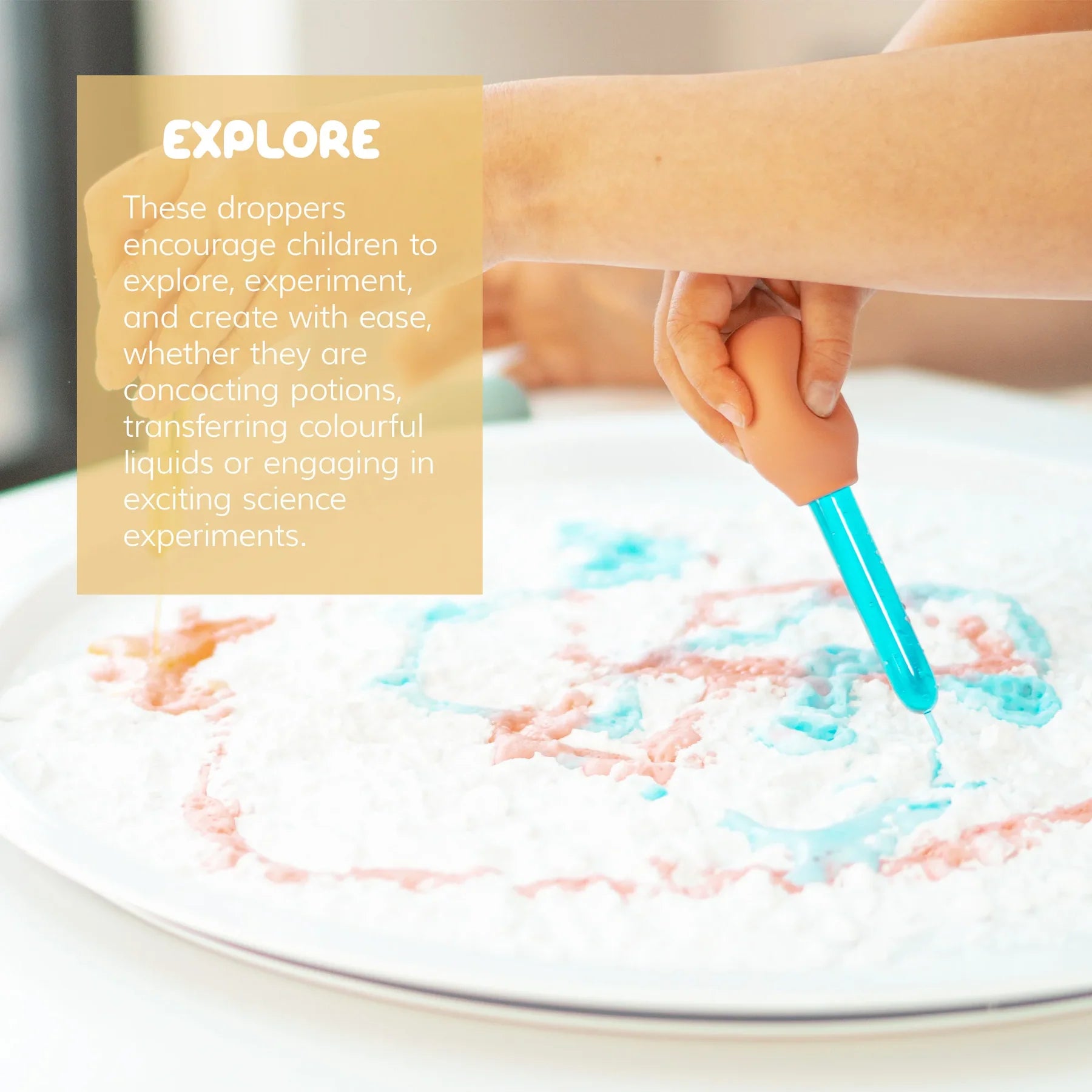 Inspire My Play Play Tray - 3 druppelaars naturel