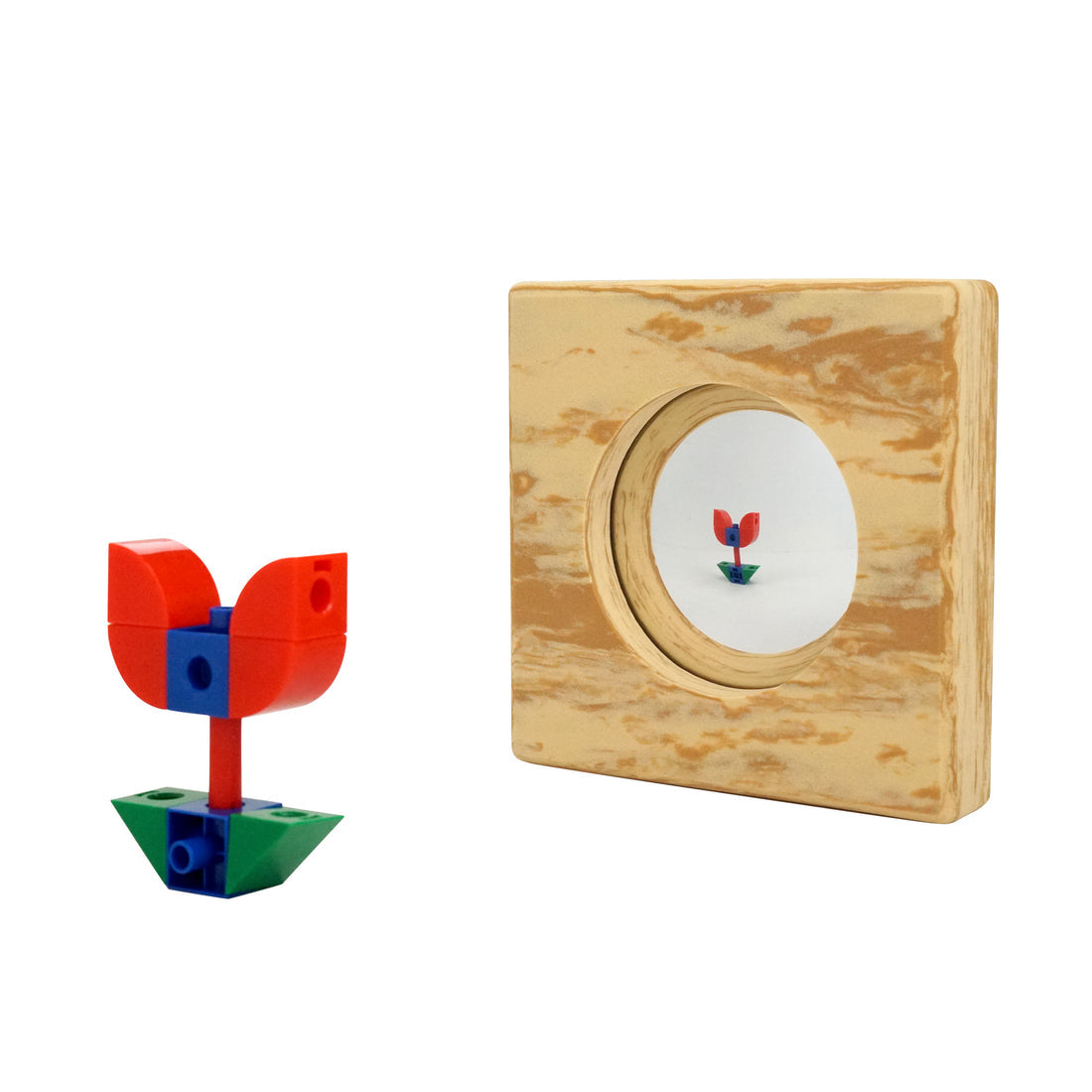 Edx Education - Houten Schuim Spiegels Pony - Set van 5