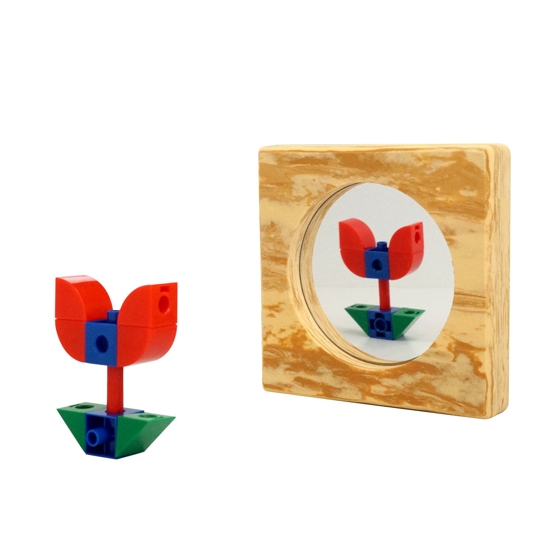 Edx Education - Houten Schuim Spiegels Pony - Set van 5