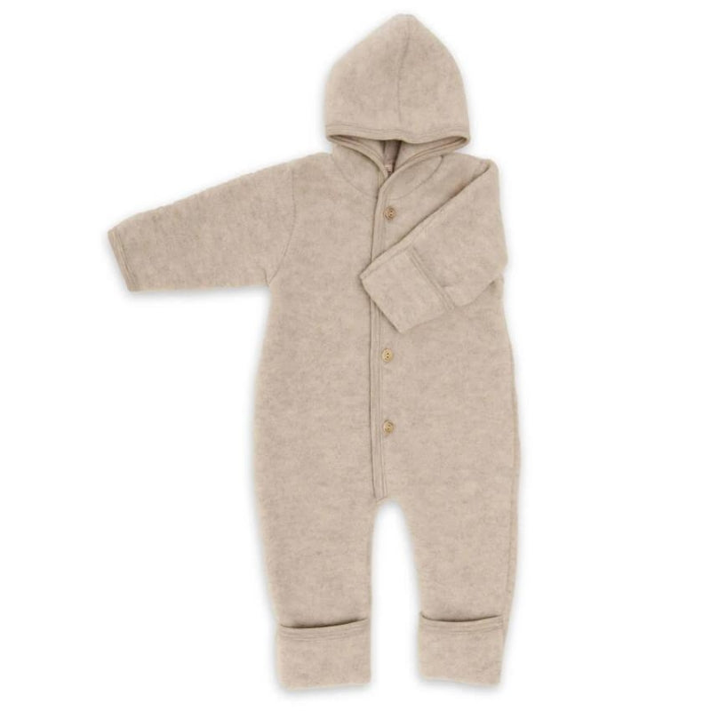 Engel Natur - 100% wol-fleece overall onesie - Sand Melange