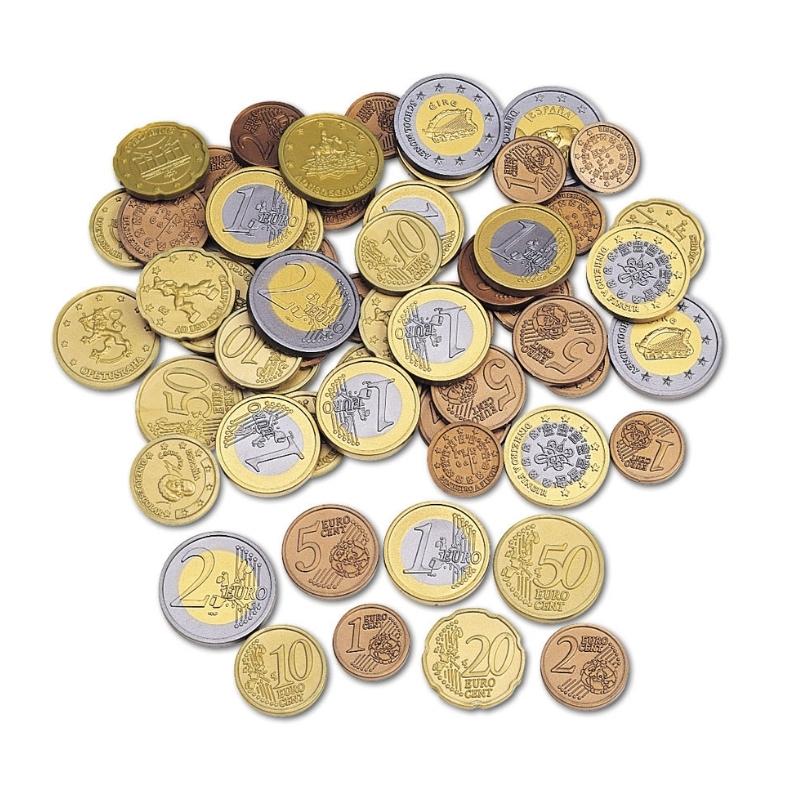 Speelgeld munten op een hoop