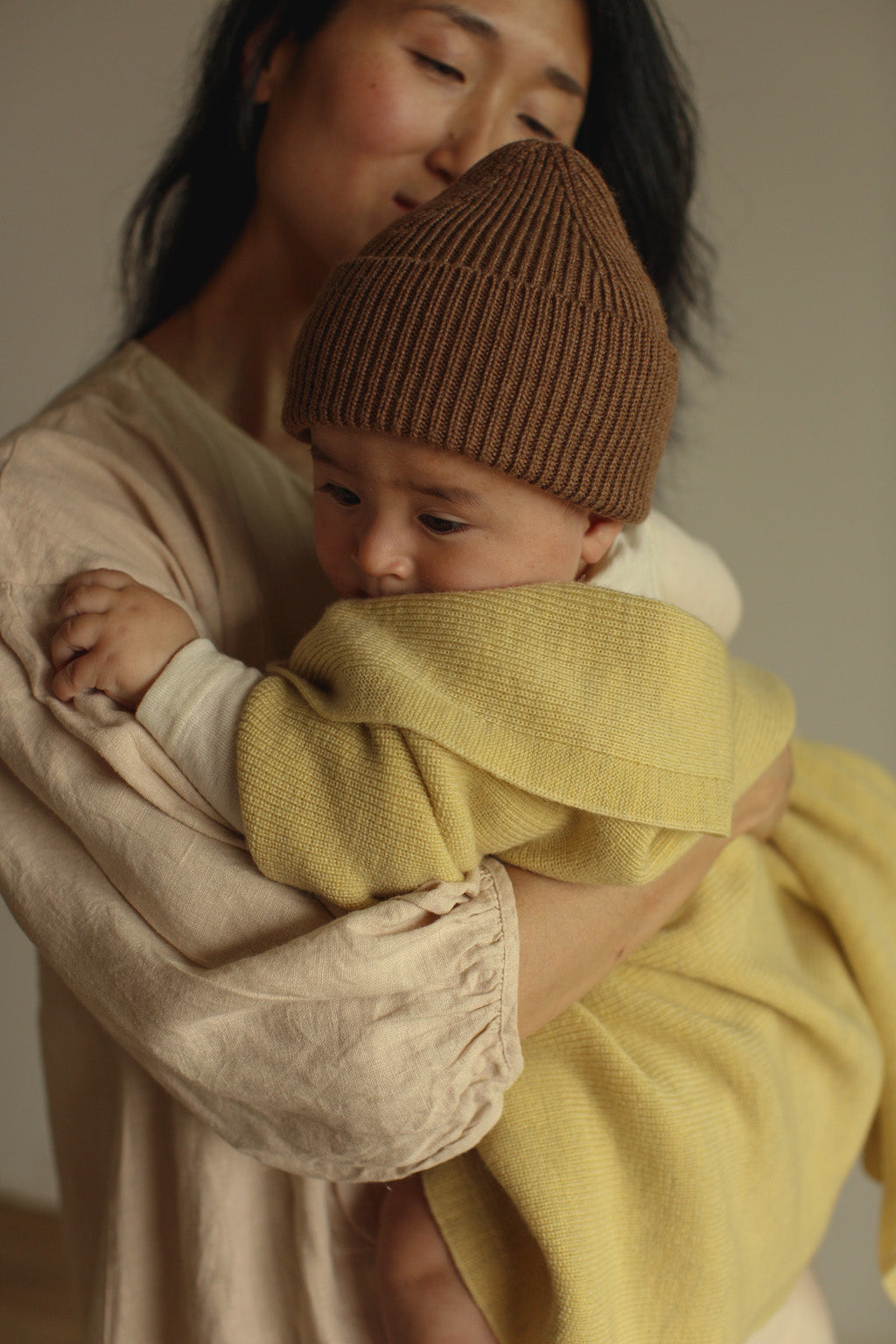 Hvid - Wollen babydeken Felix Light Yellow