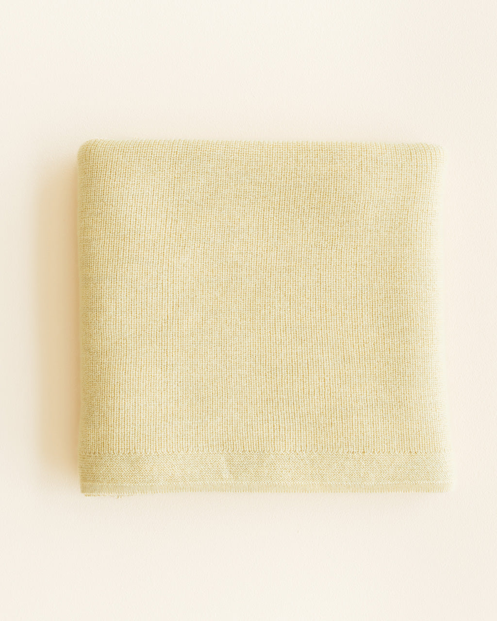 Hvid - Wollen babydeken Felix Light Yellow
