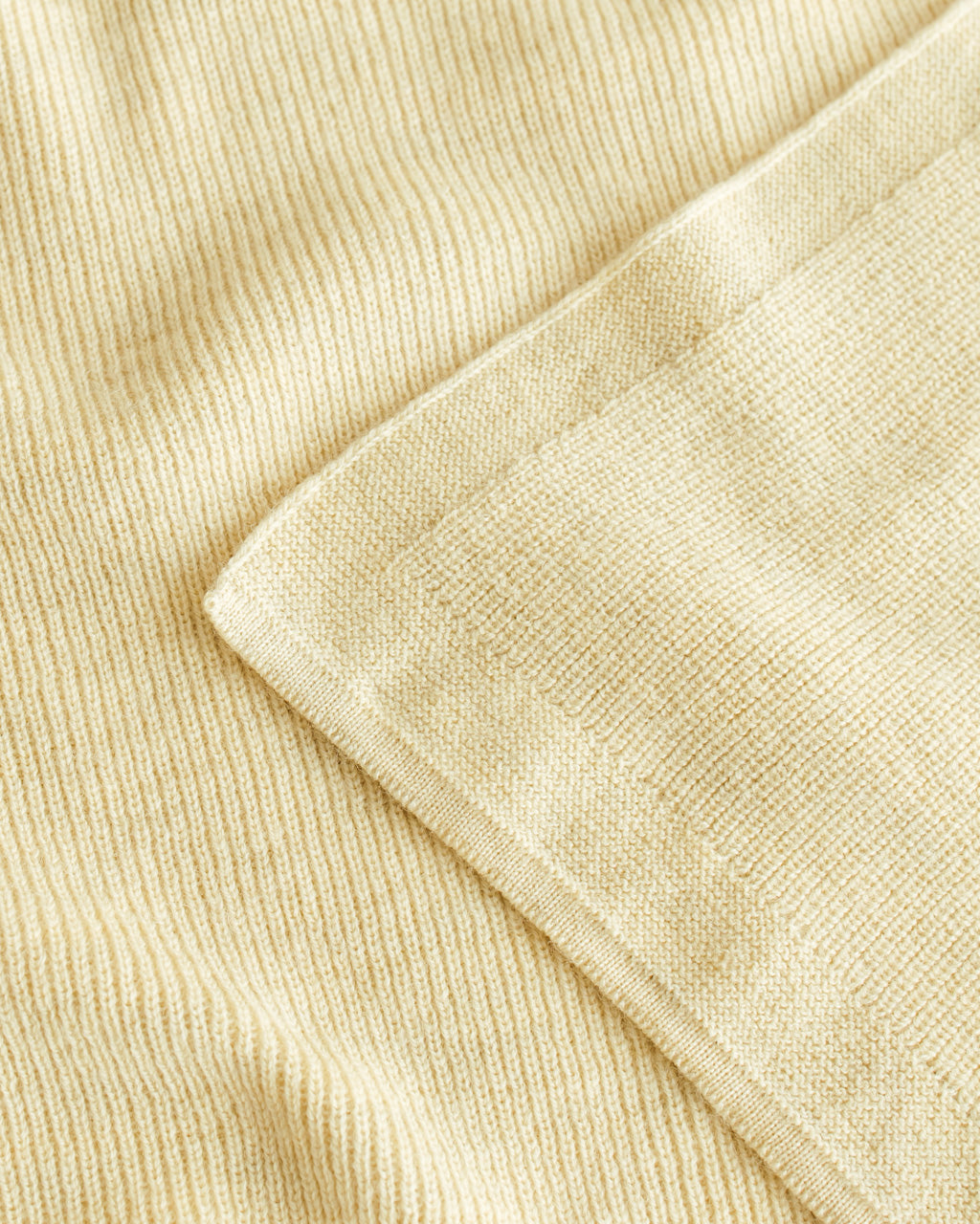 Hvid - Wollen babydeken Felix Light Yellow