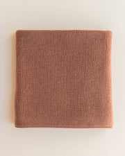 Hvid Wollen babydeken Felix Terracotta
